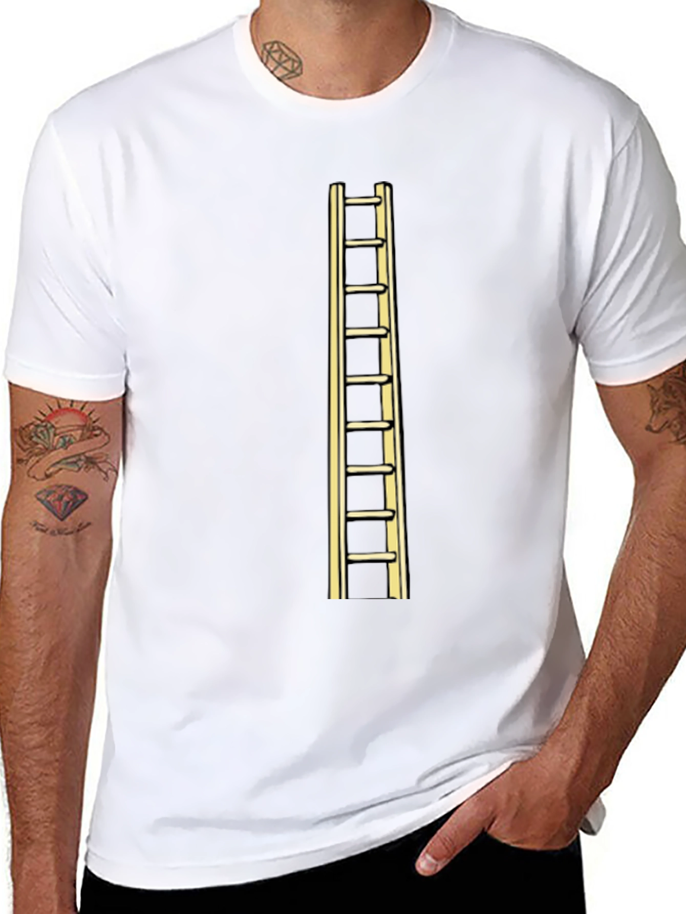 Ladder Graphic Tee - Climb to Style!