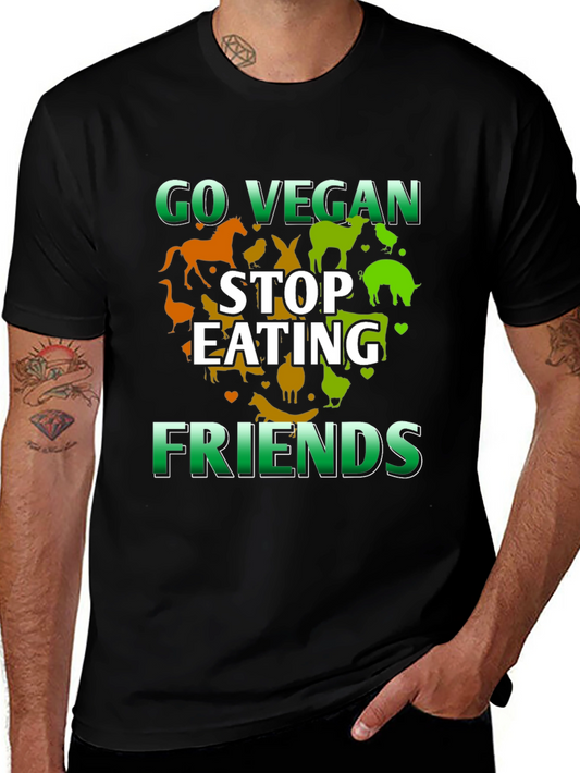 Go Vegan Stop Eating Friends T-Shirt