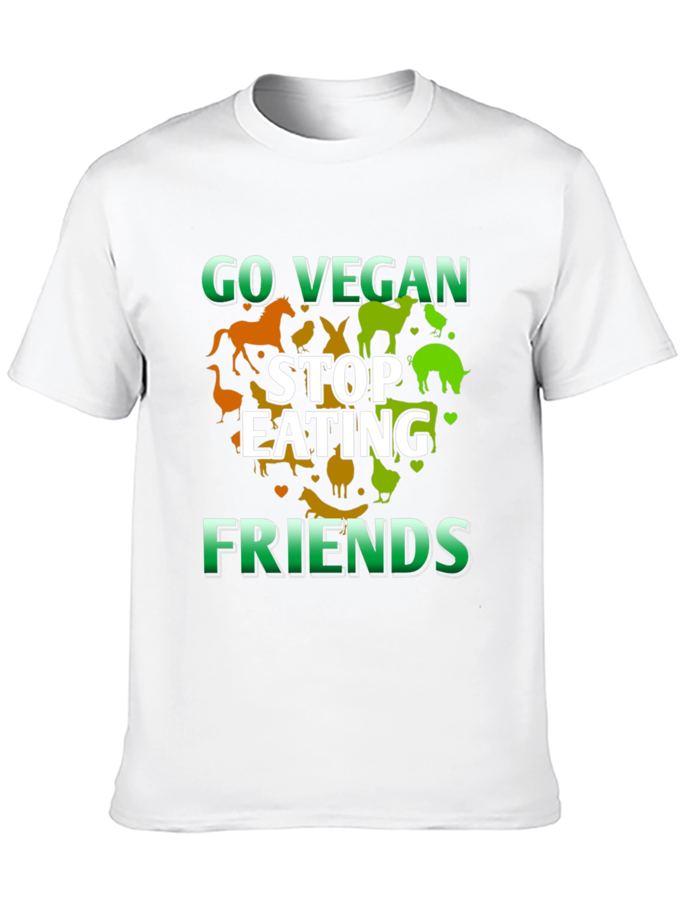 Go Vegan Stop Eating Friends T-Shirt