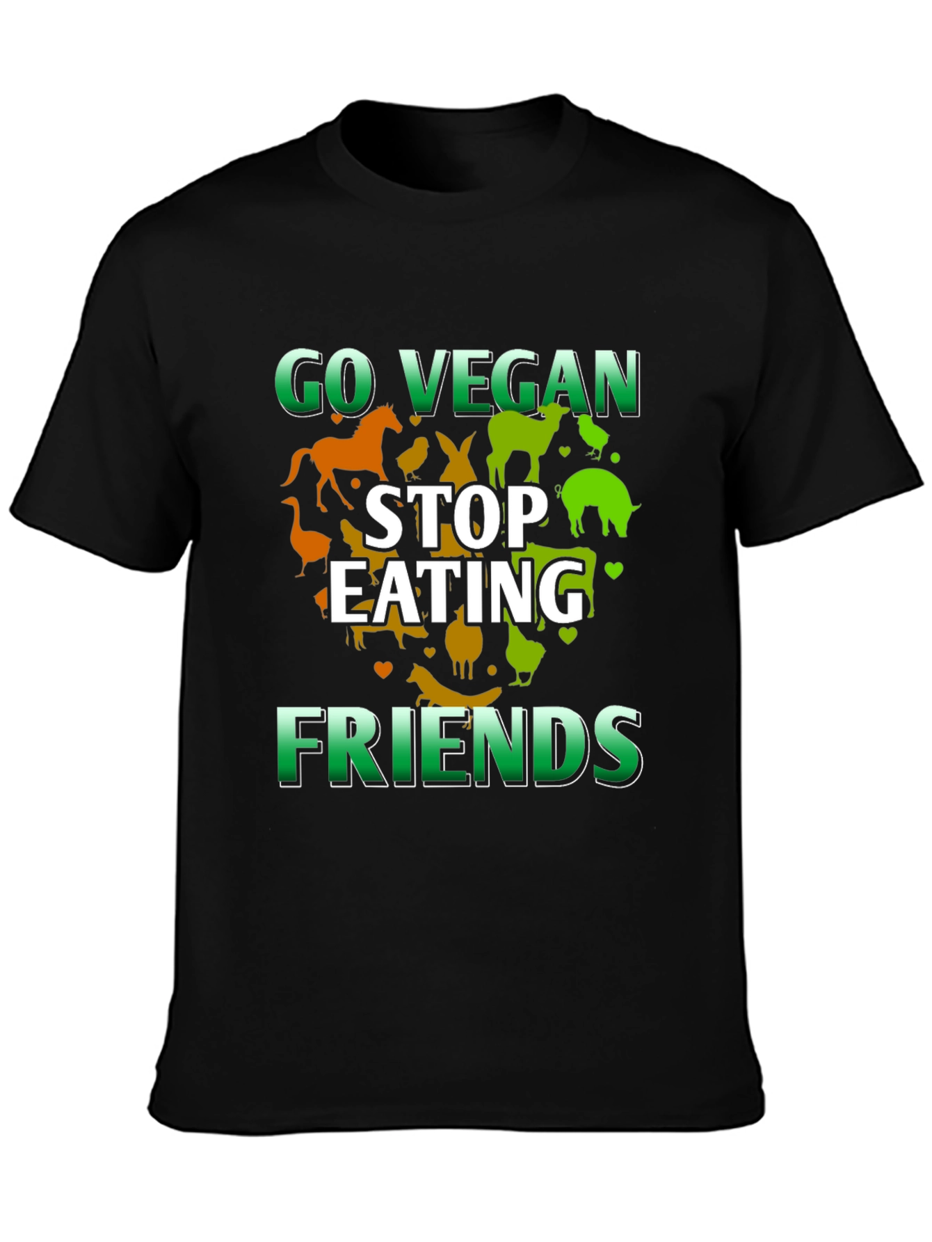 Go Vegan Stop Eating Friends T-Shirt