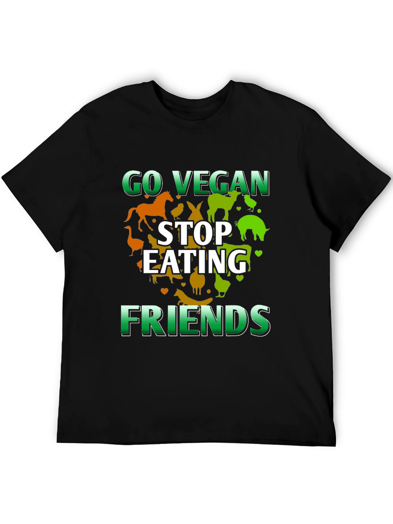 Go Vegan Stop Eating Friends T-Shirt