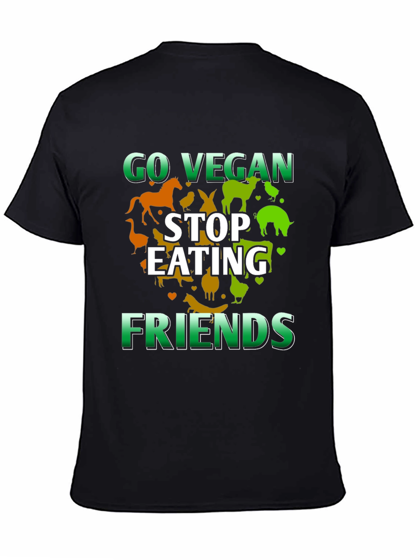 Go Vegan Stop Eating Friends T-Shirt