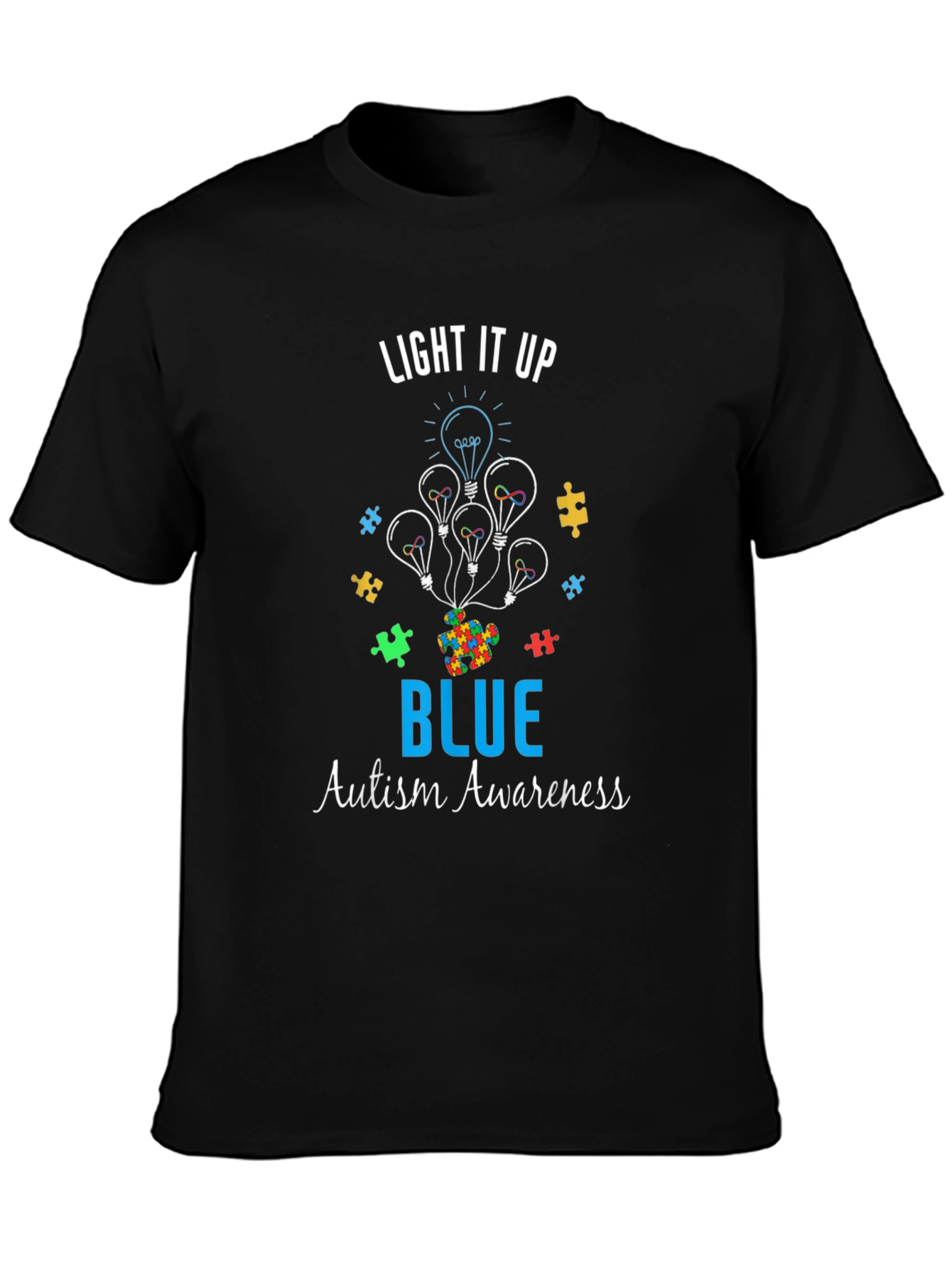 Autism Awareness Light It Up Blue T-Shirt