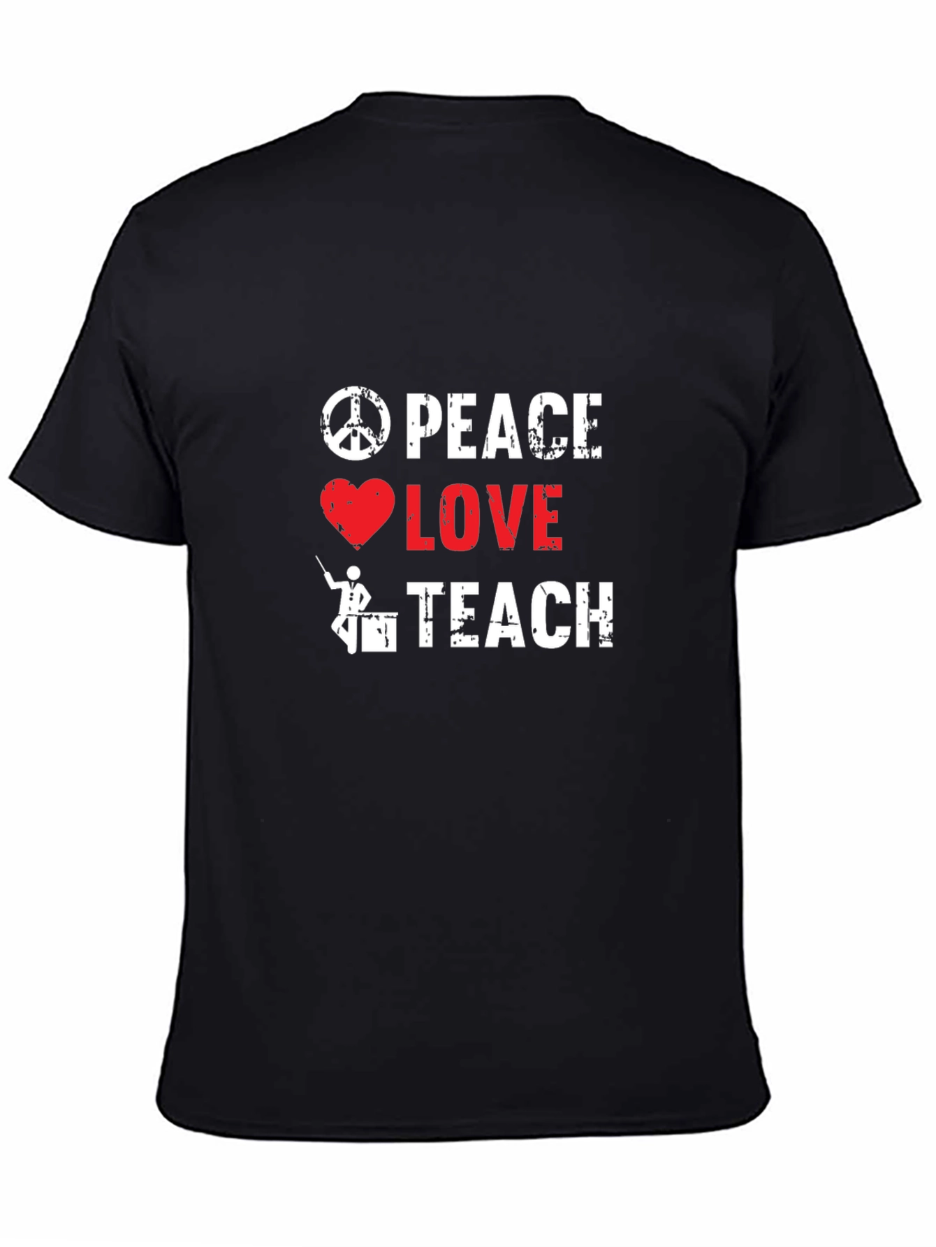Peace Love Teach Graphic T-Shirt