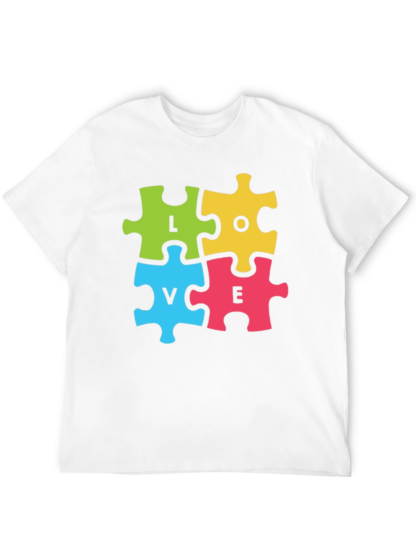 Love Puzzle Piece Graphic T-Shirt