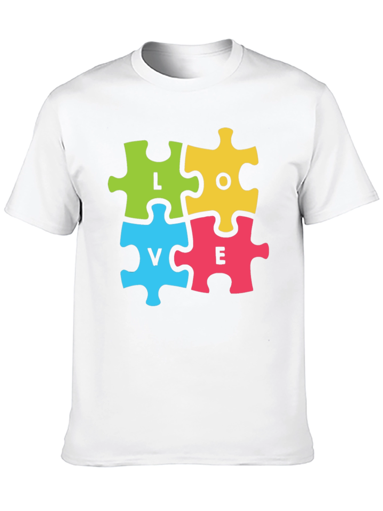 Love Puzzle Piece Graphic T-Shirt