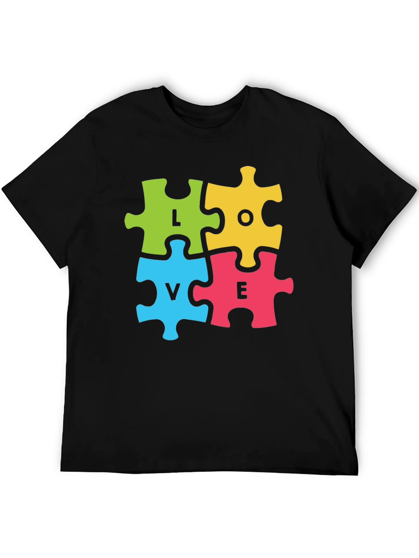 Love Puzzle Piece Graphic T-Shirt