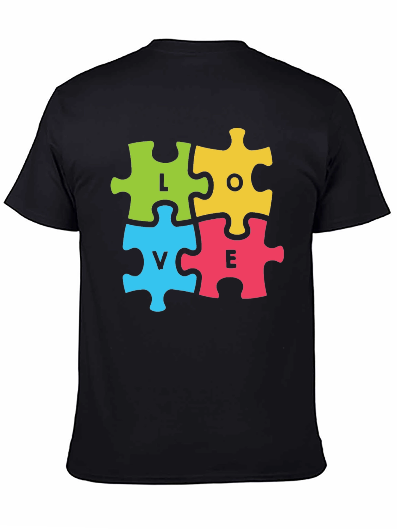 Love Puzzle Piece Graphic T-Shirt