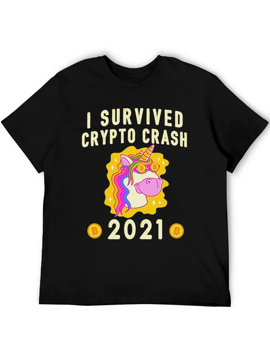 I Survived Crypto Crash 2021 Unicorn T-Shirt