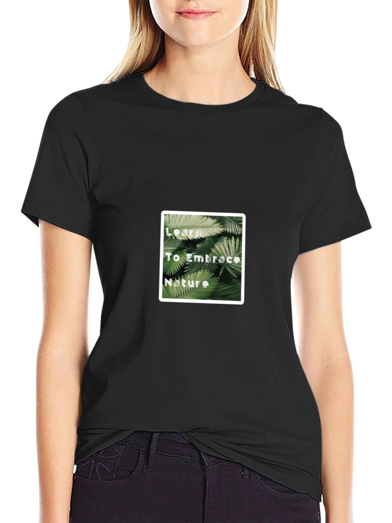 Nature Embrace Black T-Shirt
