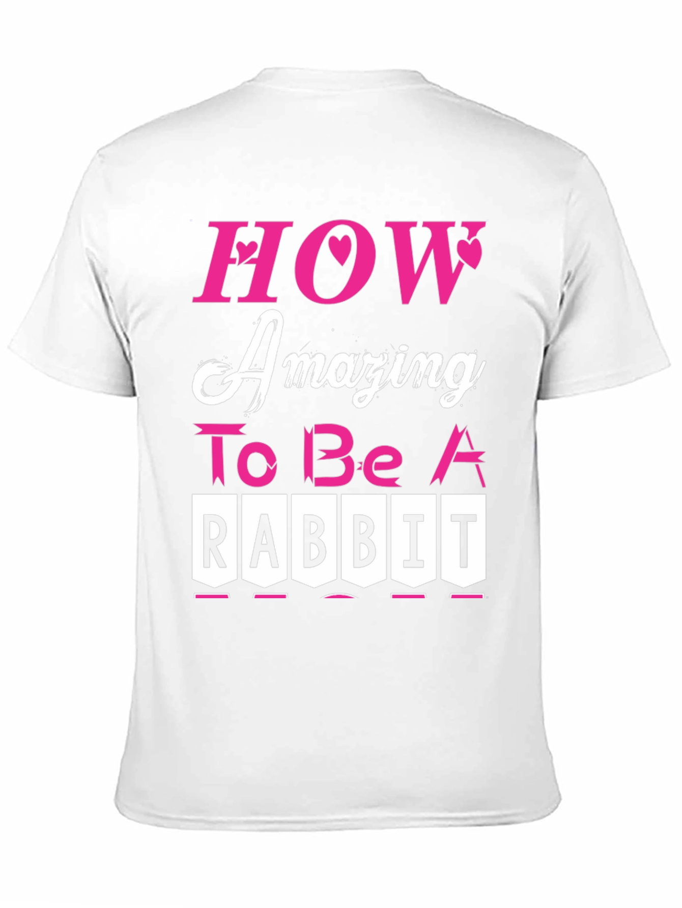 Amazing Rabbit T-Shirt - Black Cotton Tee