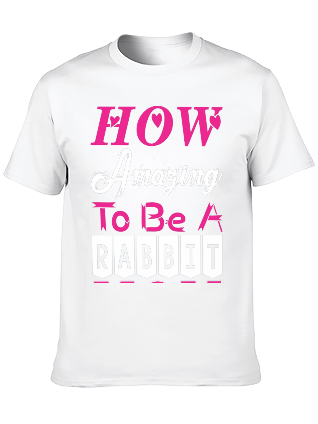 Amazing Rabbit T-Shirt - Black Cotton Tee