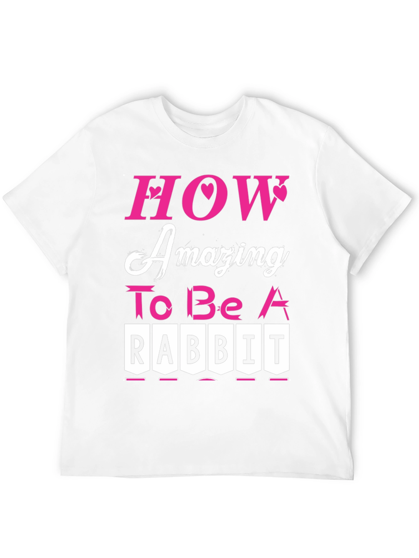 Amazing Rabbit T-Shirt - Black Cotton Tee