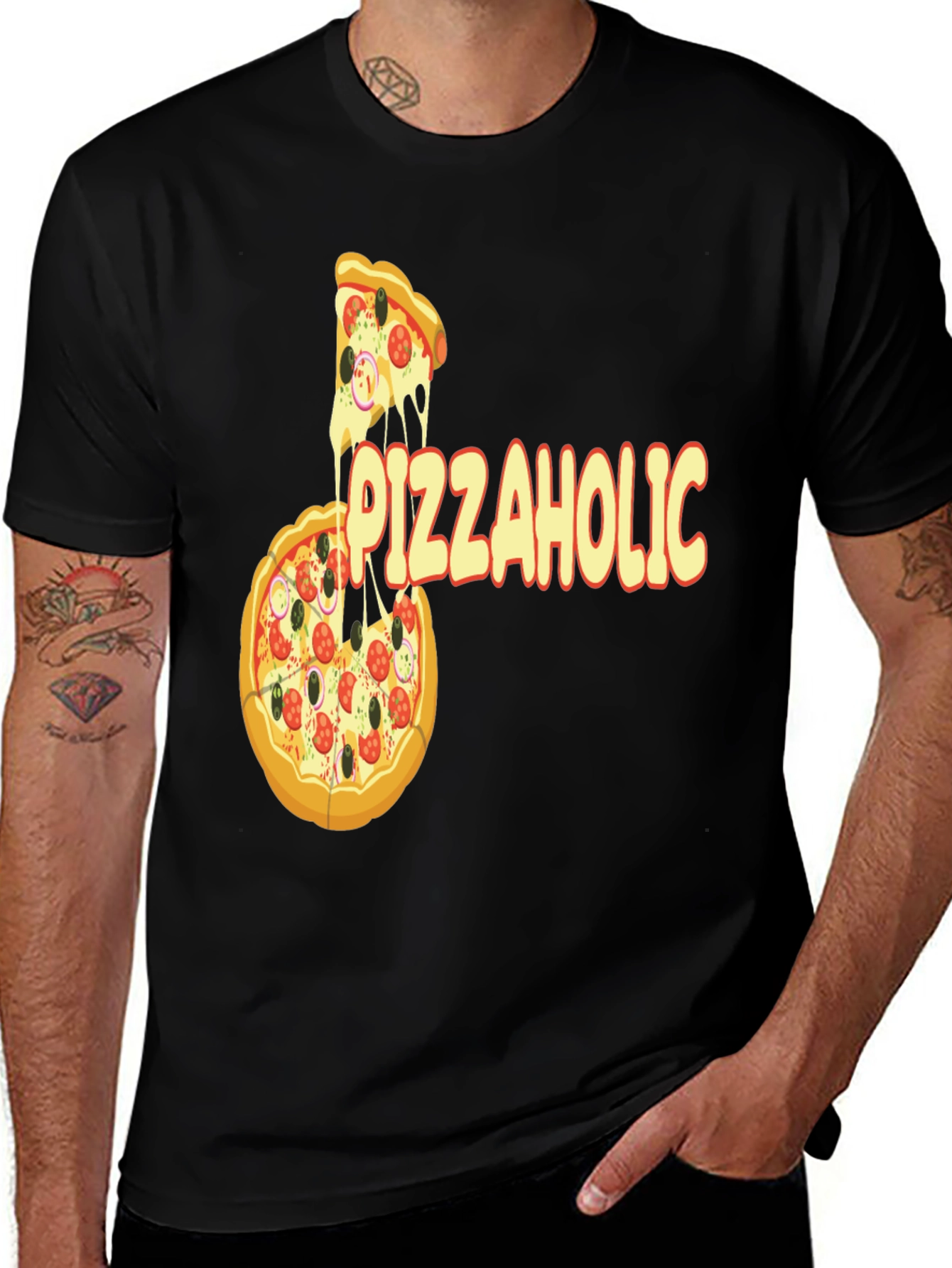 Pizza Lover T-Shirt - Funny Pizzaholic Graphic Tee