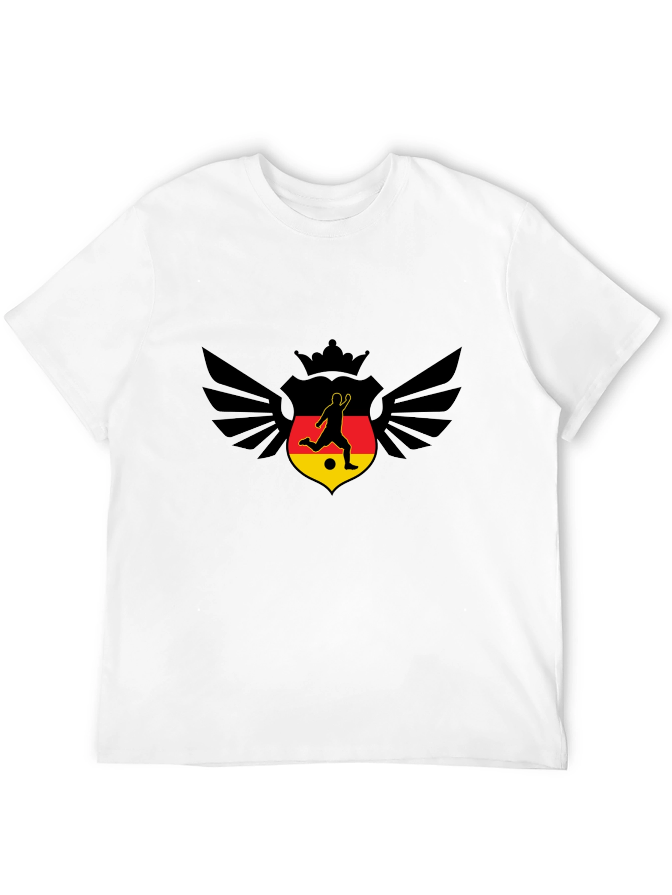 Germany Soccer T-Shirt - Winged Crown Design