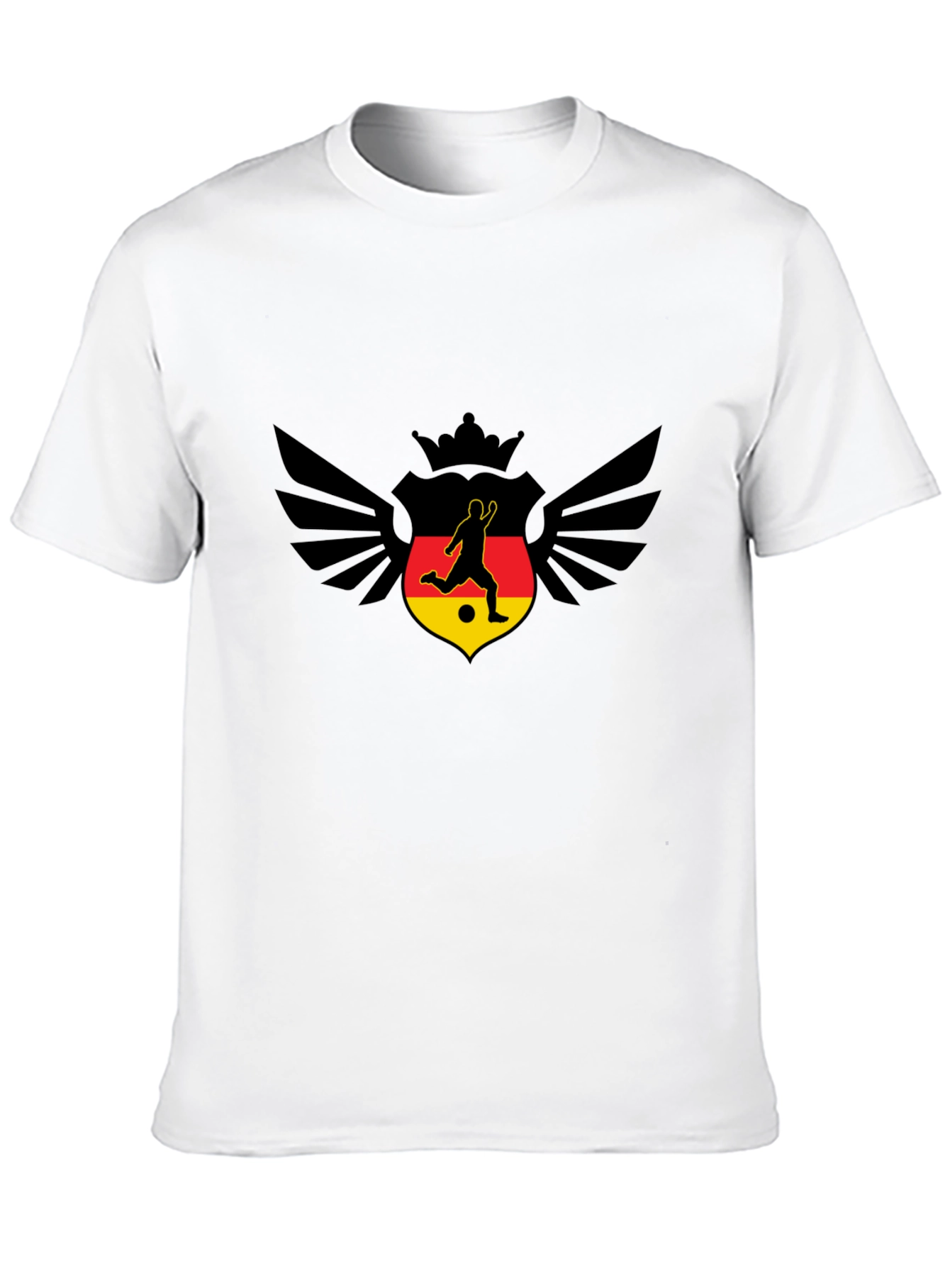Germany Soccer T-Shirt - Winged Crown Design