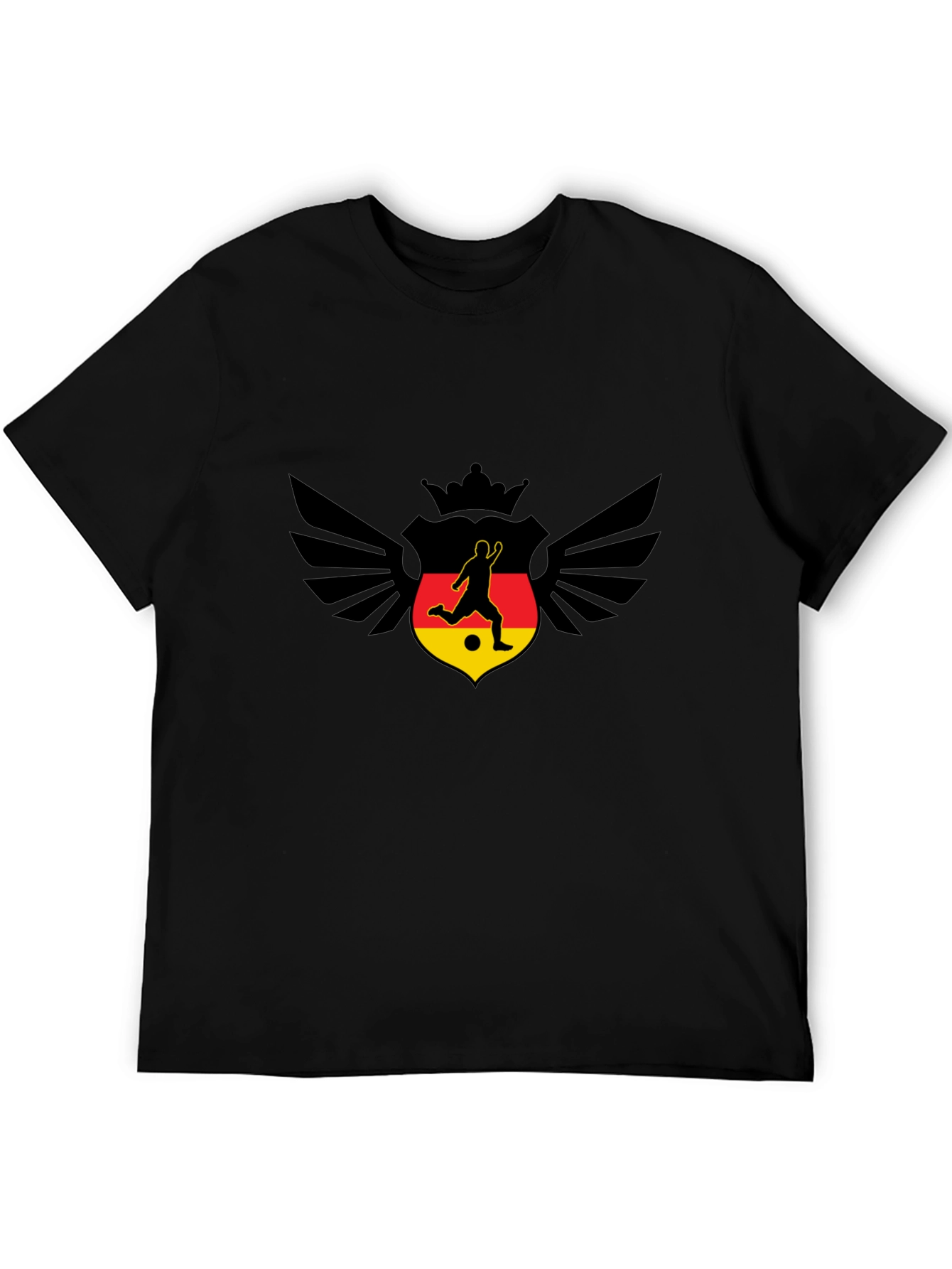 Germany Soccer T-Shirt - Winged Crown Design