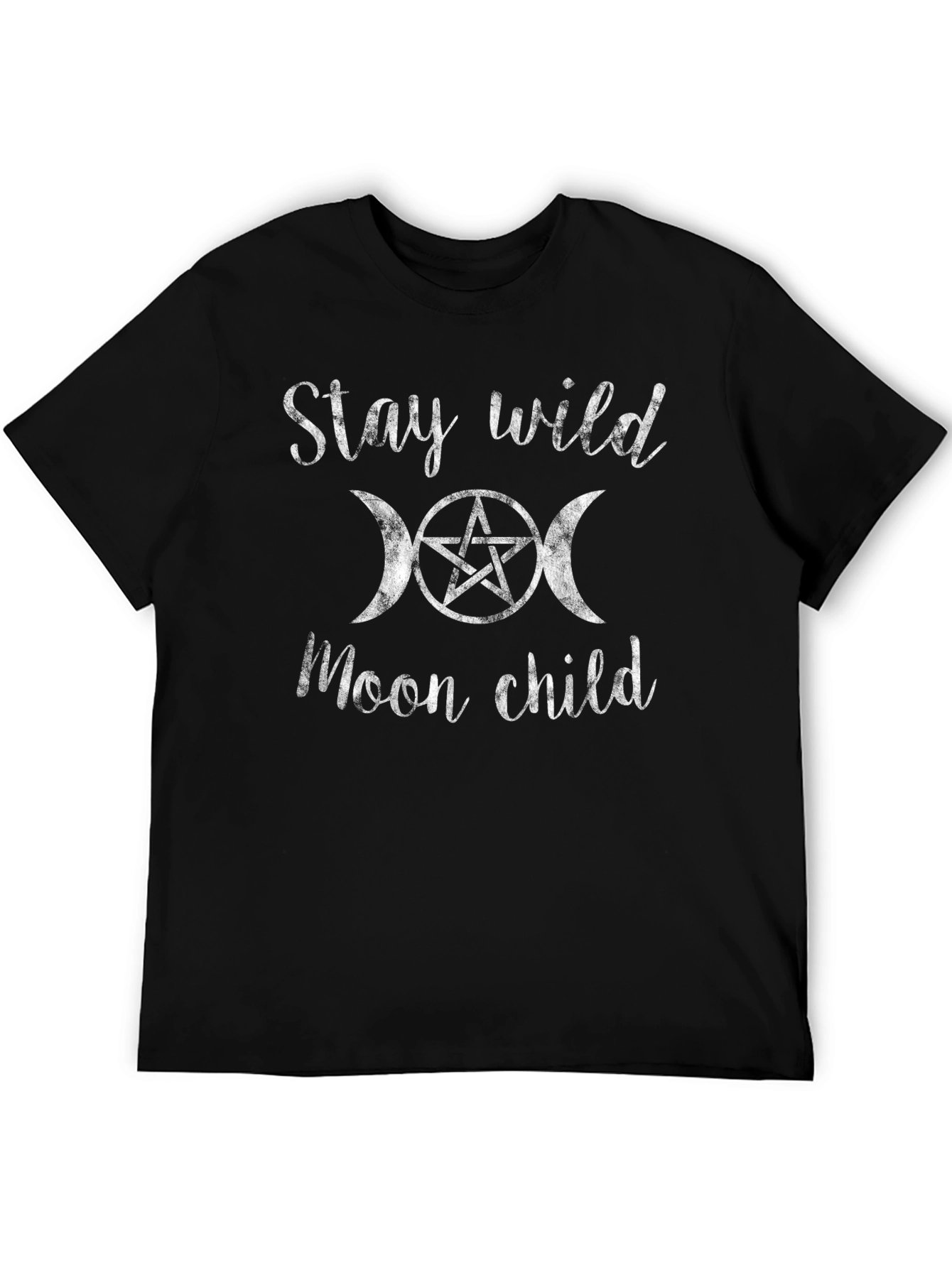Stay Wild Moon Child Black T-Shirt