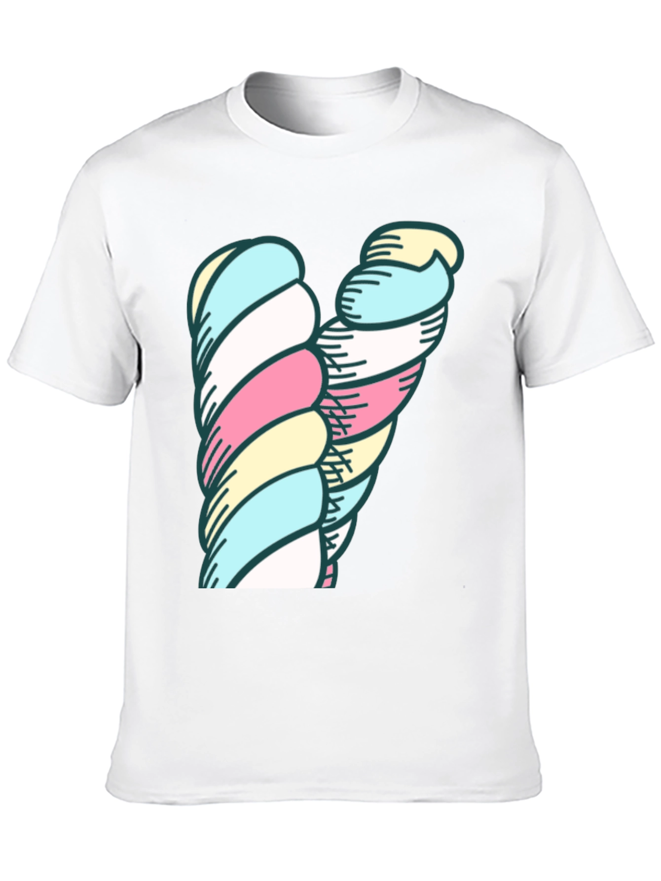 Marshmallow Twist Graphic Tee - Black