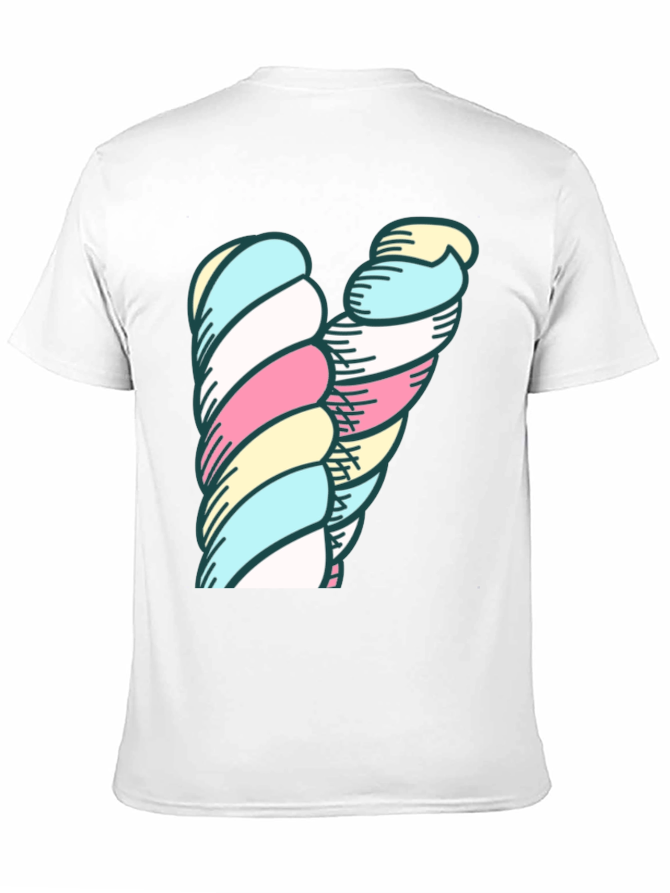 Marshmallow Twist Graphic Tee - Black