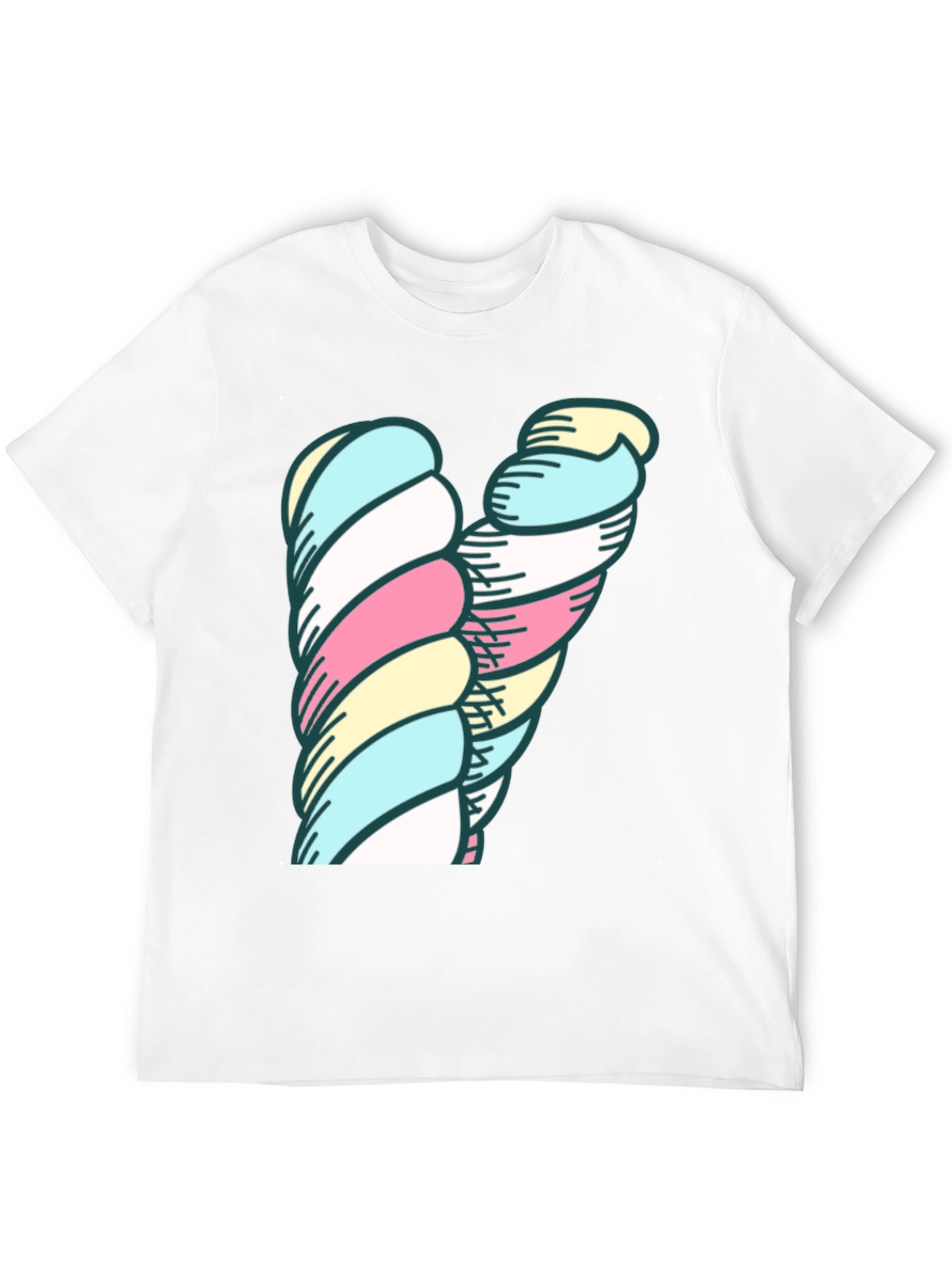 Marshmallow Twist Graphic Tee - Black