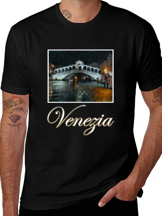 Venezia Graphic T-Shirt - Italian Bridge Design
