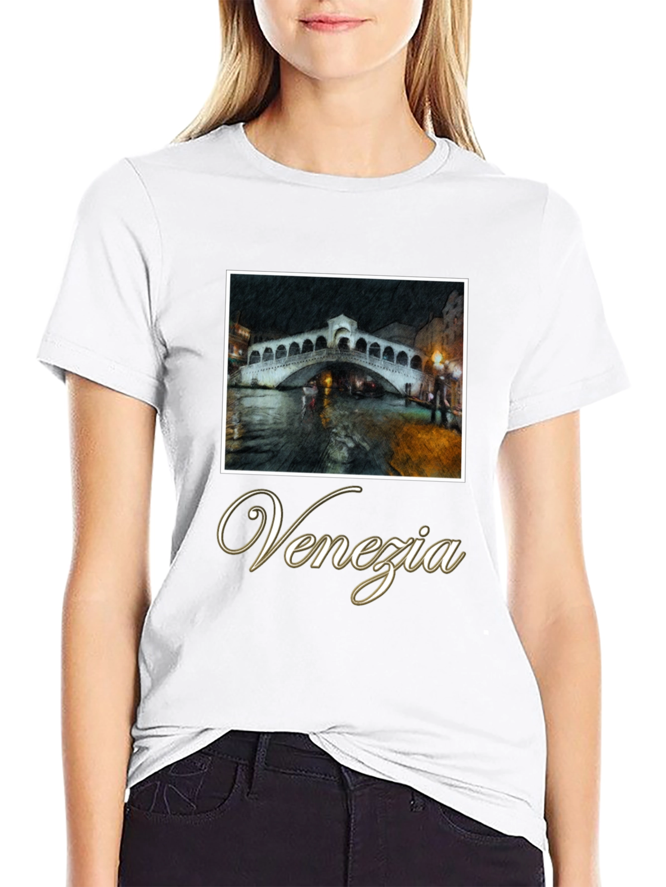 Venezia Graphic T-Shirt - Italian Bridge Design