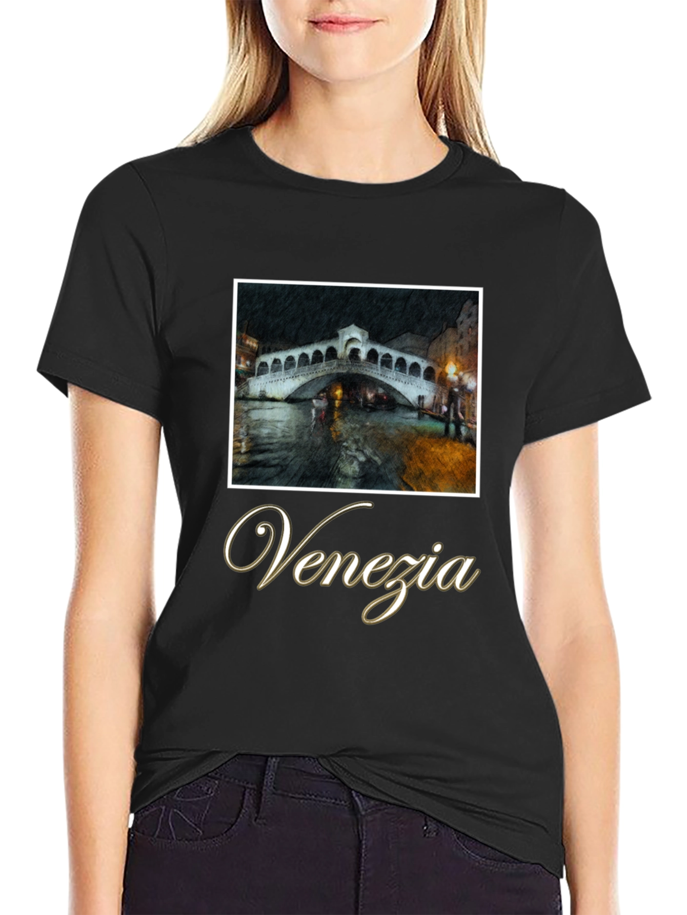 Venezia Graphic T-Shirt - Italian Bridge Design