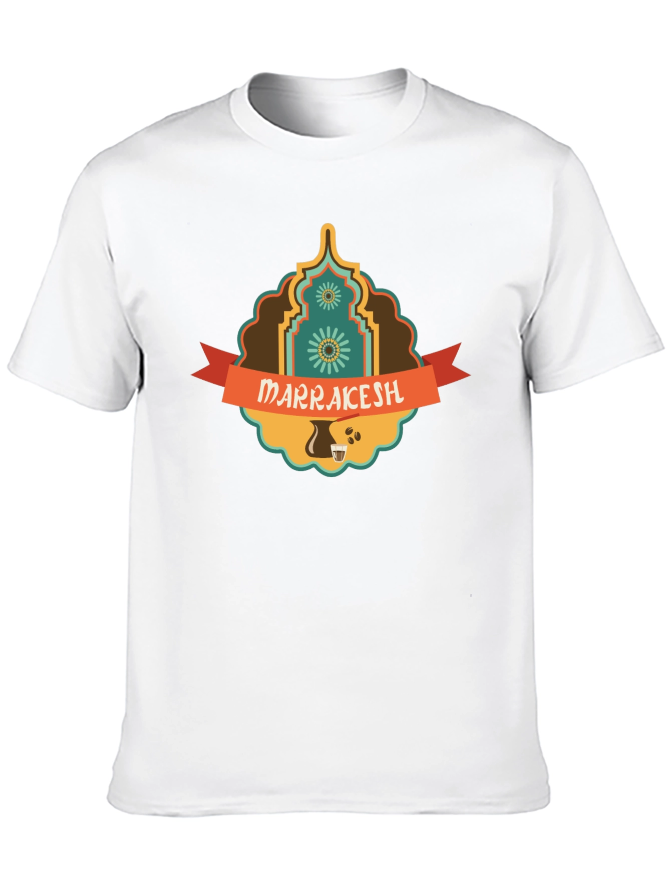 Marrakesh Coffee Culture Black T-Shirt