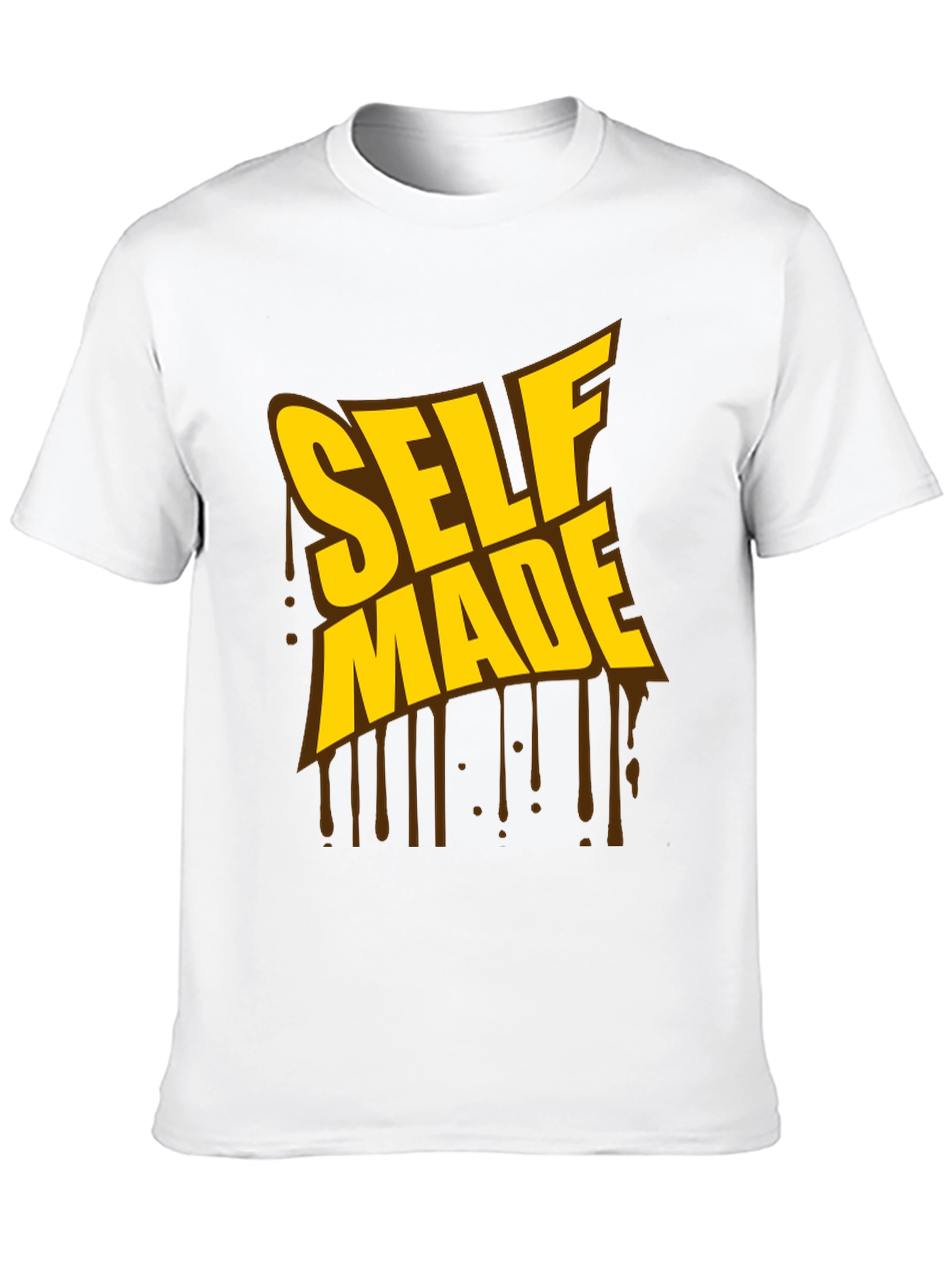 Self Made Graphic Tee - Black Cotton Shirt