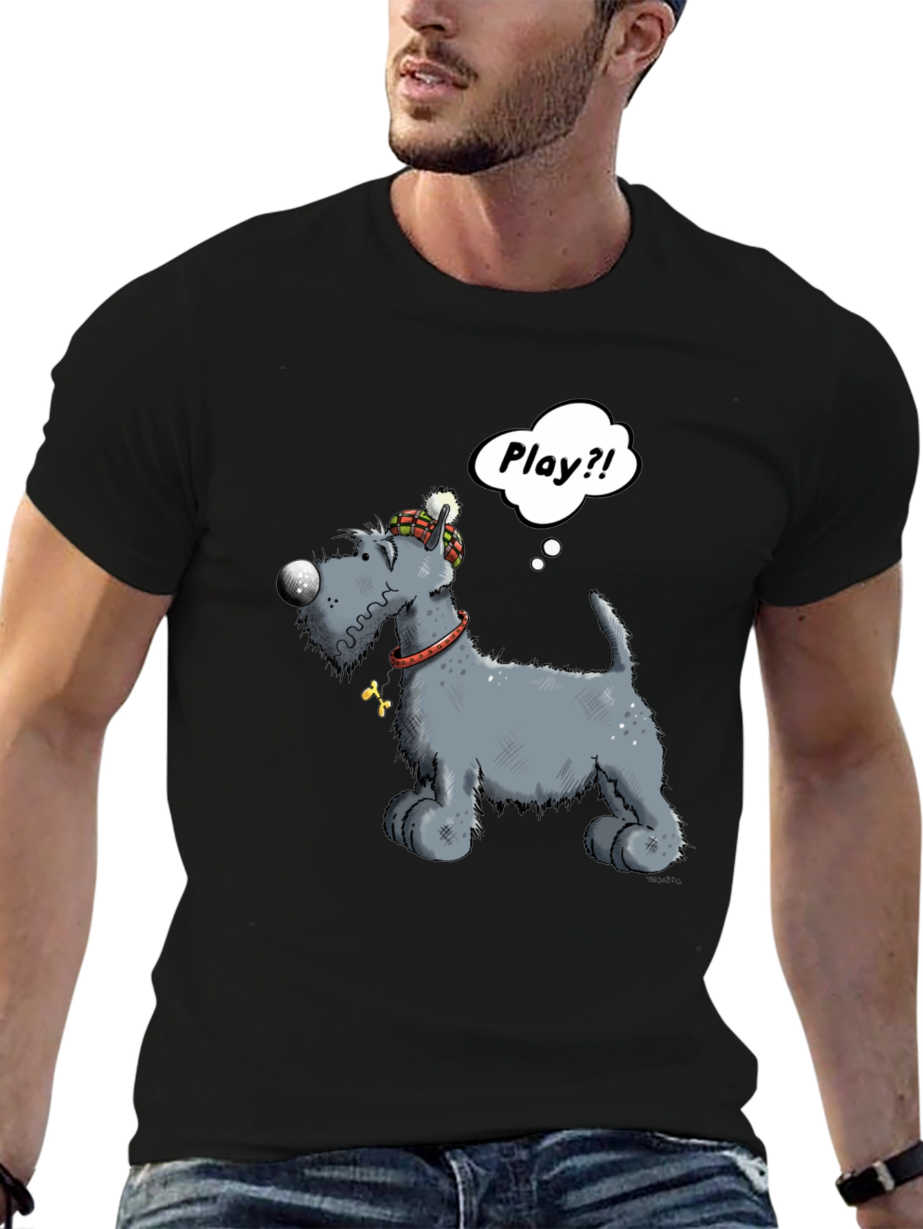 Playful Pup Graphic Tee