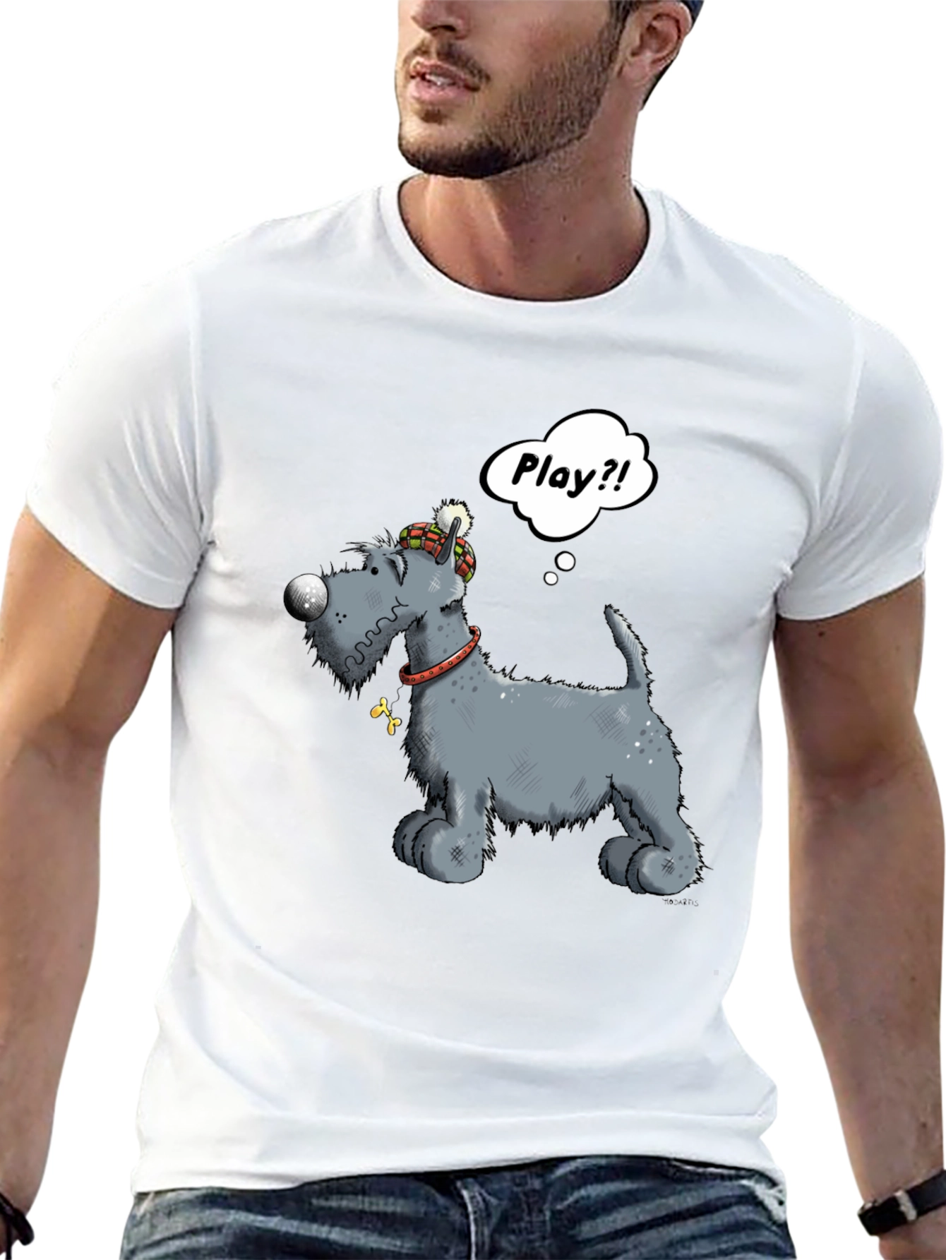 Playful Pup Graphic Tee