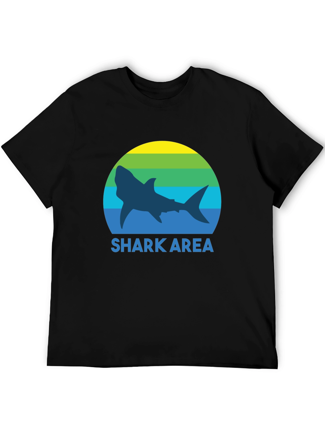 Shark Area Graphic Tee - Mens Summer T-Shirt