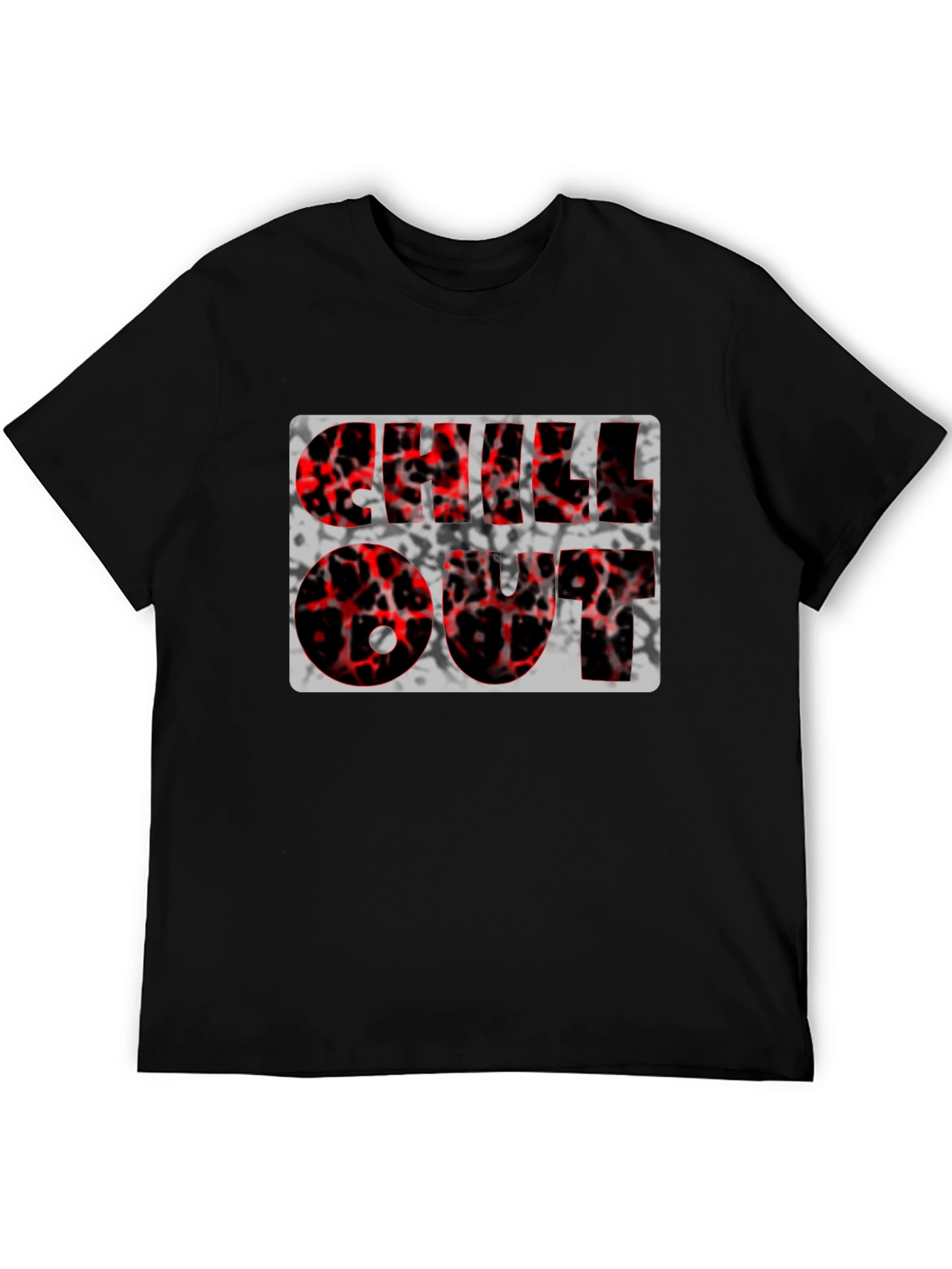 Chill Out Graphic Tee - Black Casual Shirt