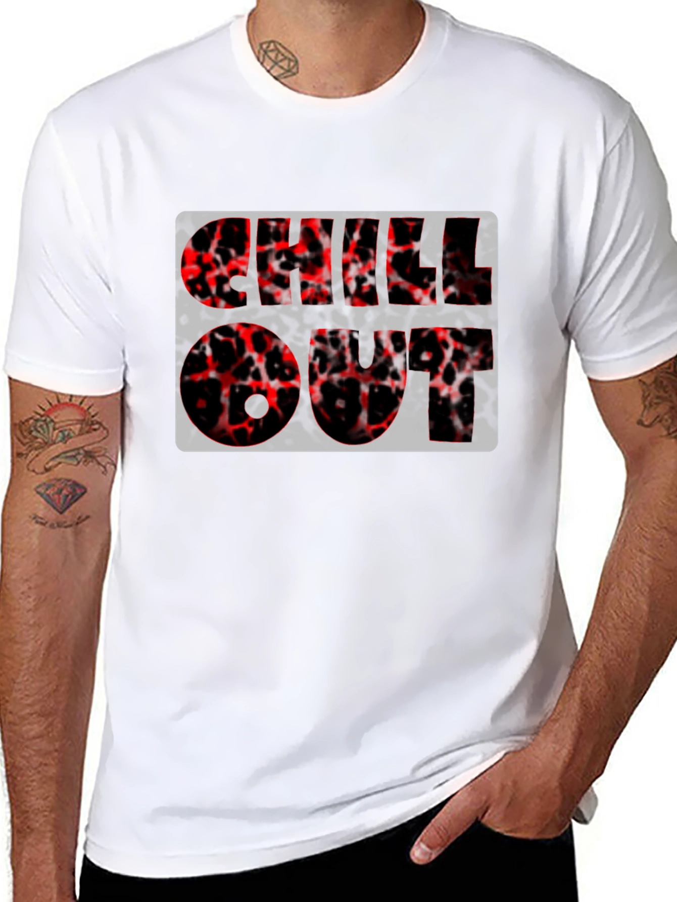 Chill Out Graphic Tee - Black Casual Shirt