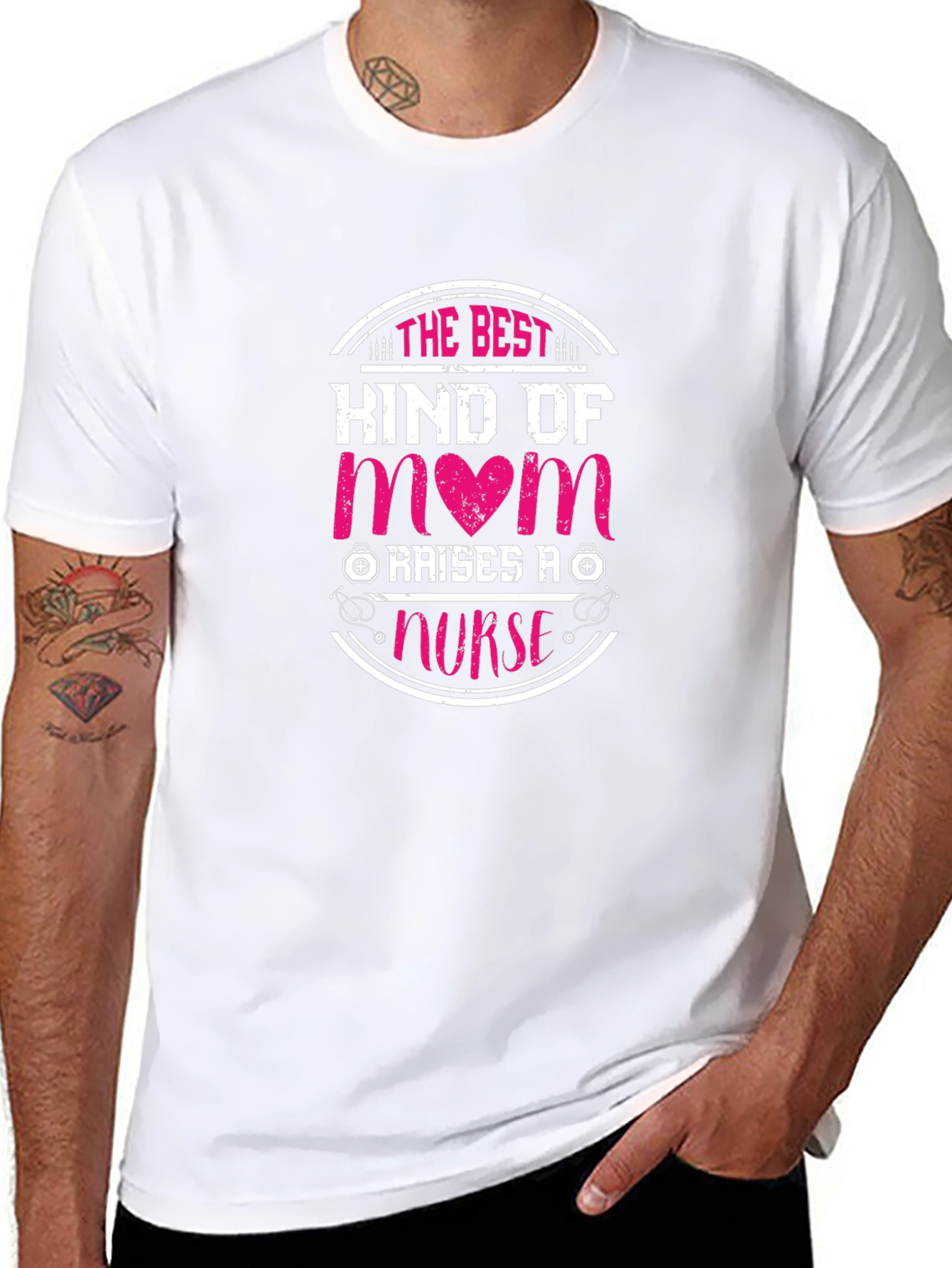 Best Kind of Mom Raises a Nurse Graphic Tee