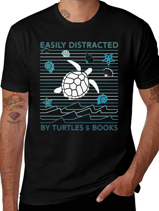 Easily Distracted Turtle Graphic Tee
