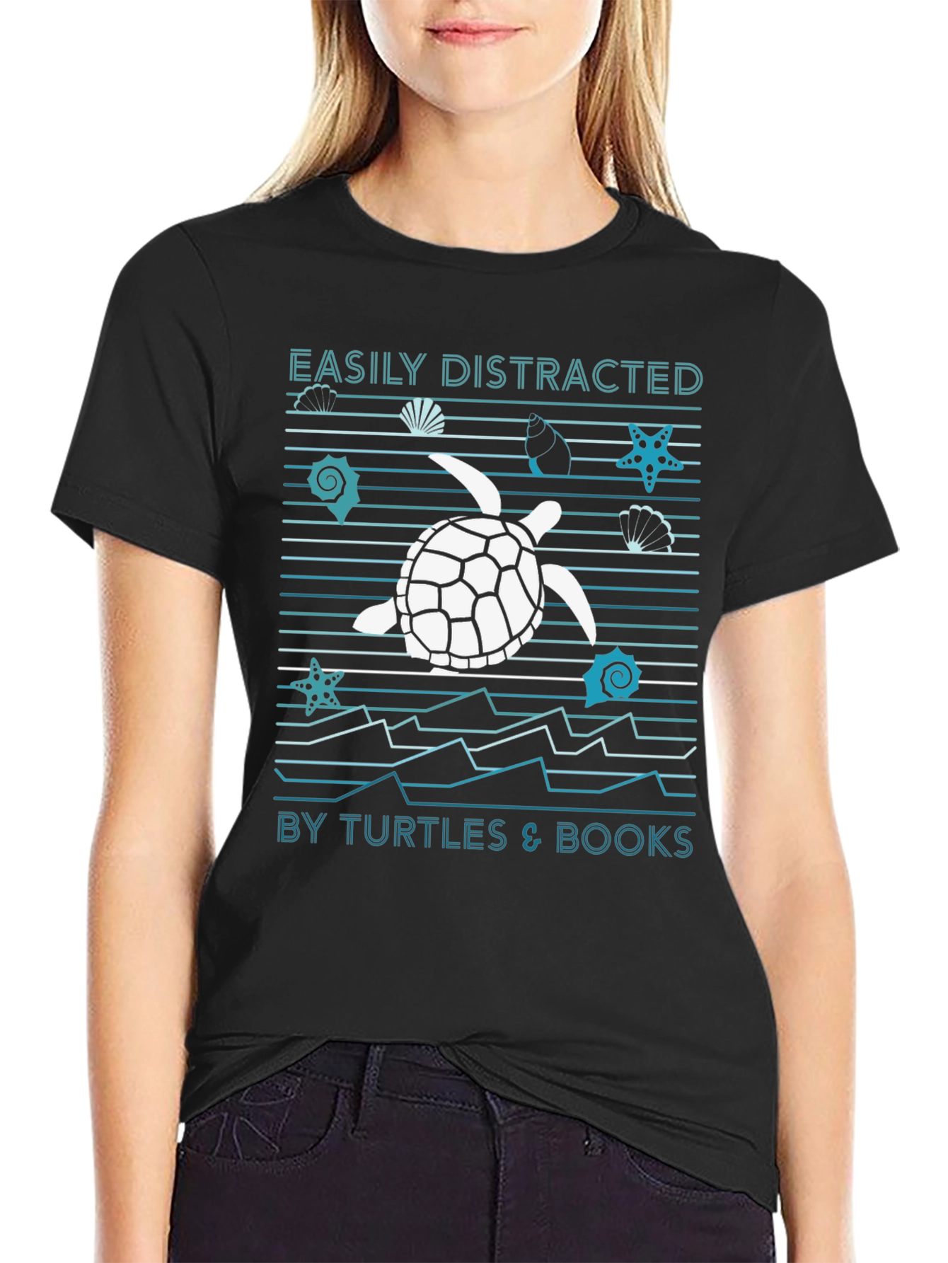 Easily Distracted Turtle Graphic Tee