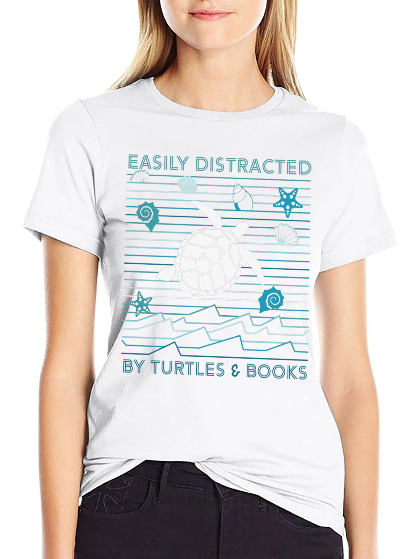 Easily Distracted Turtle Graphic Tee