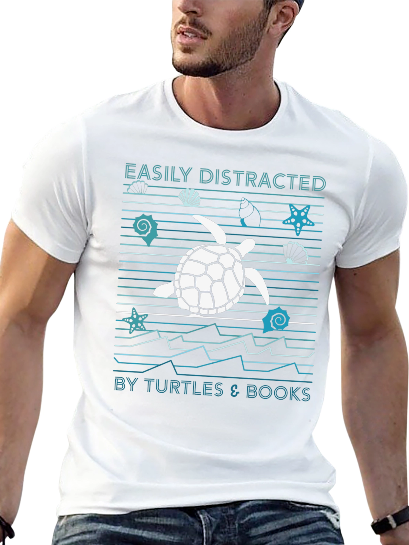 Easily Distracted Turtle Graphic Tee