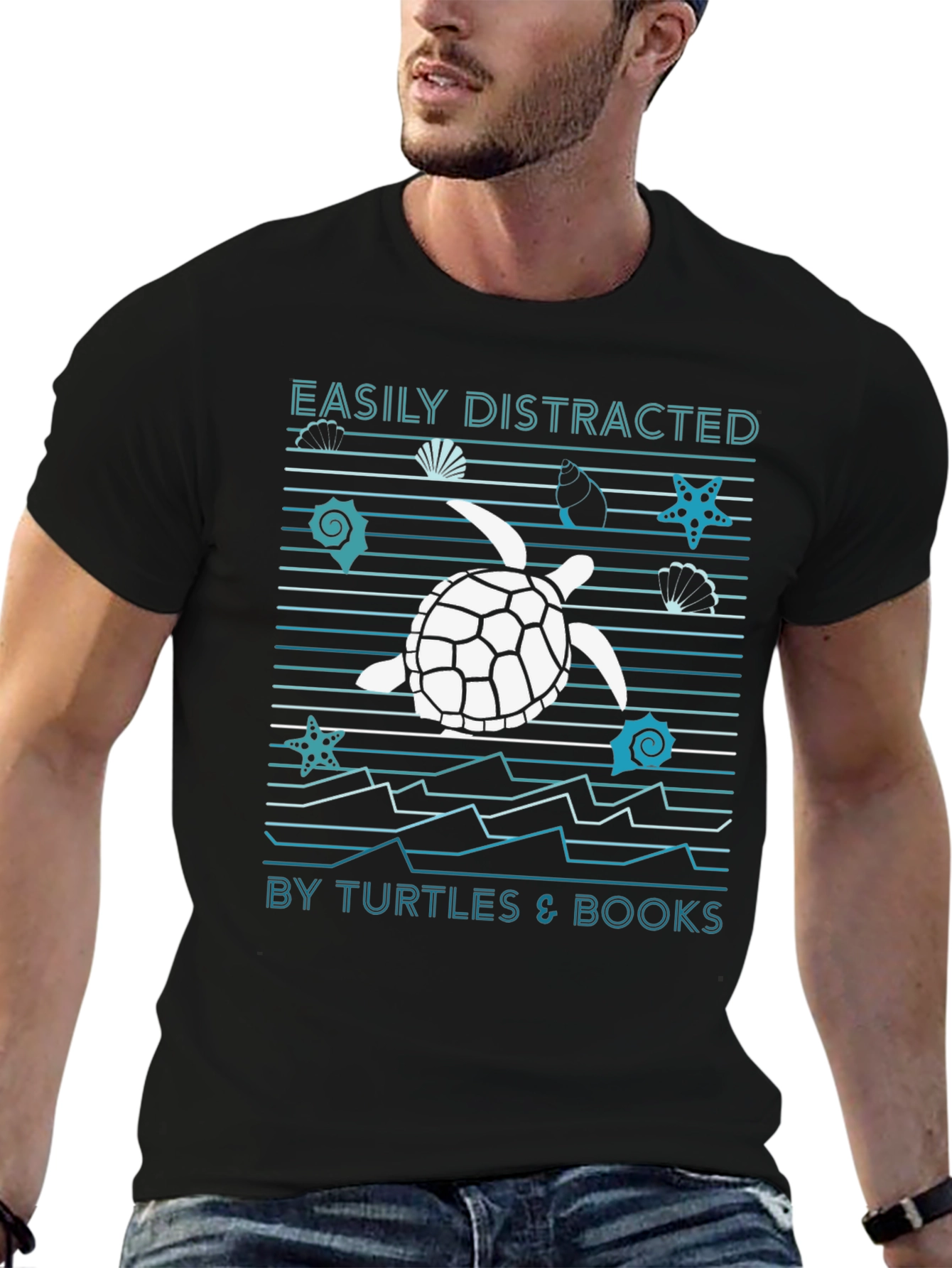 Easily Distracted Turtle Graphic Tee