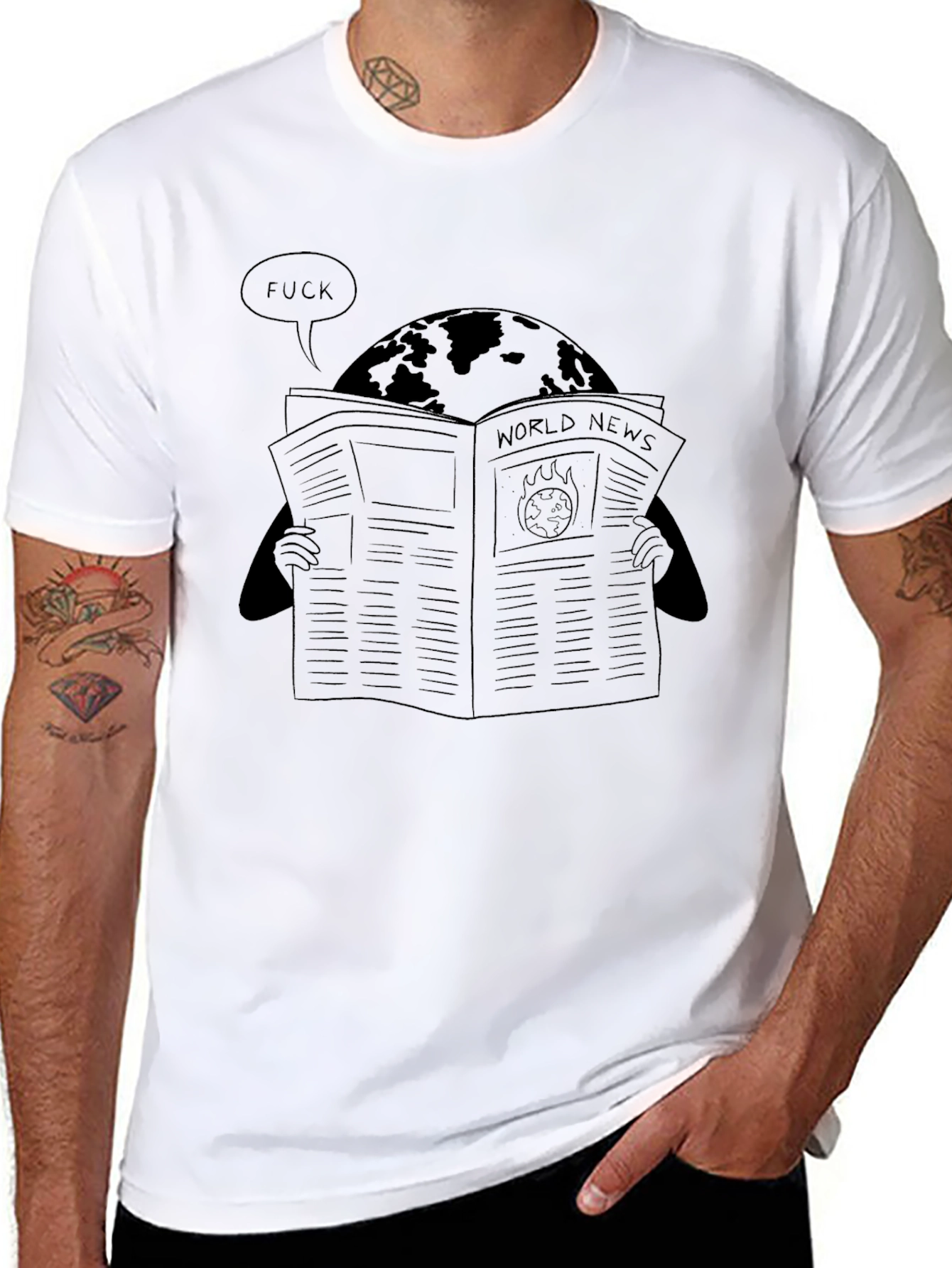 World News T-Shirt - Earths Reaction