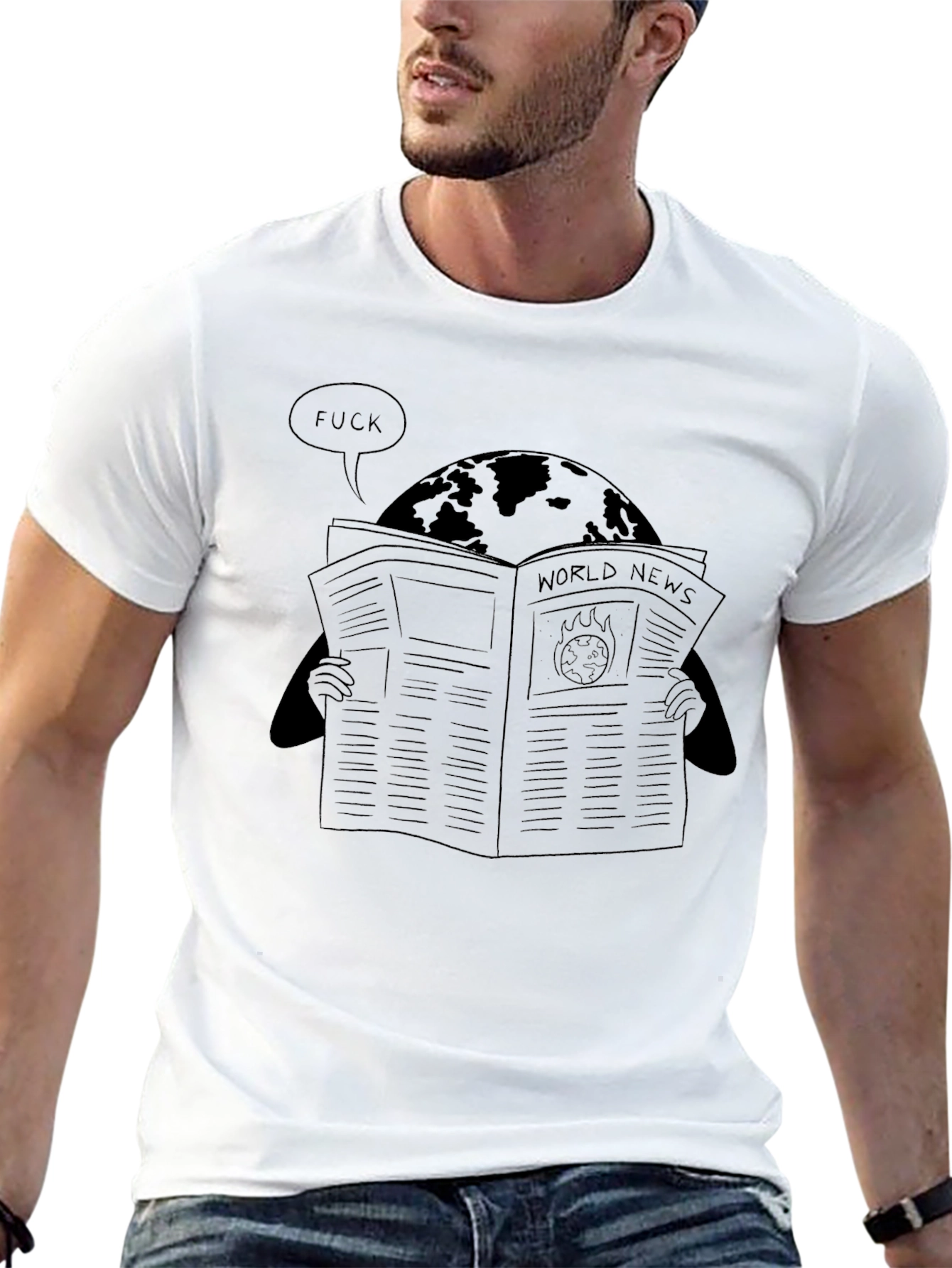 World News T-Shirt - Earths Reaction