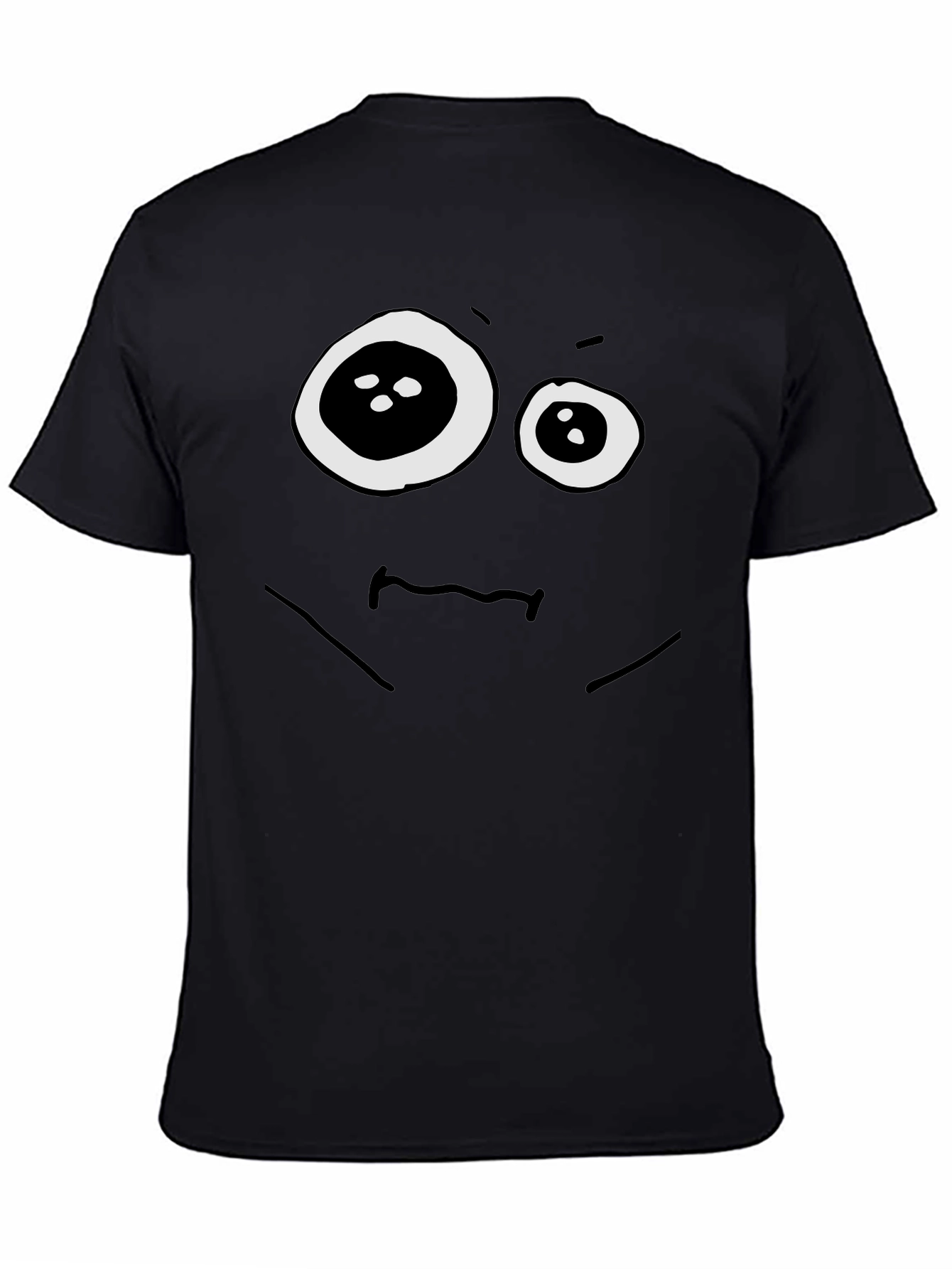Funny Googly Eyes Black Graphic Tee