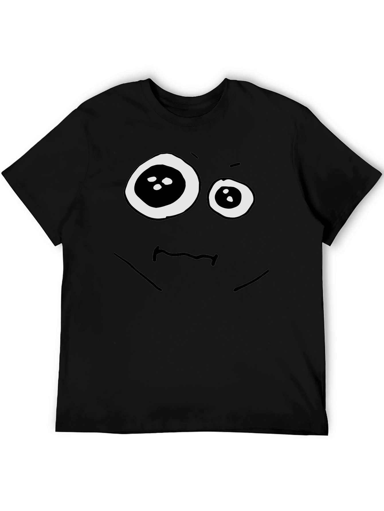 Funny Googly Eyes Black Graphic Tee