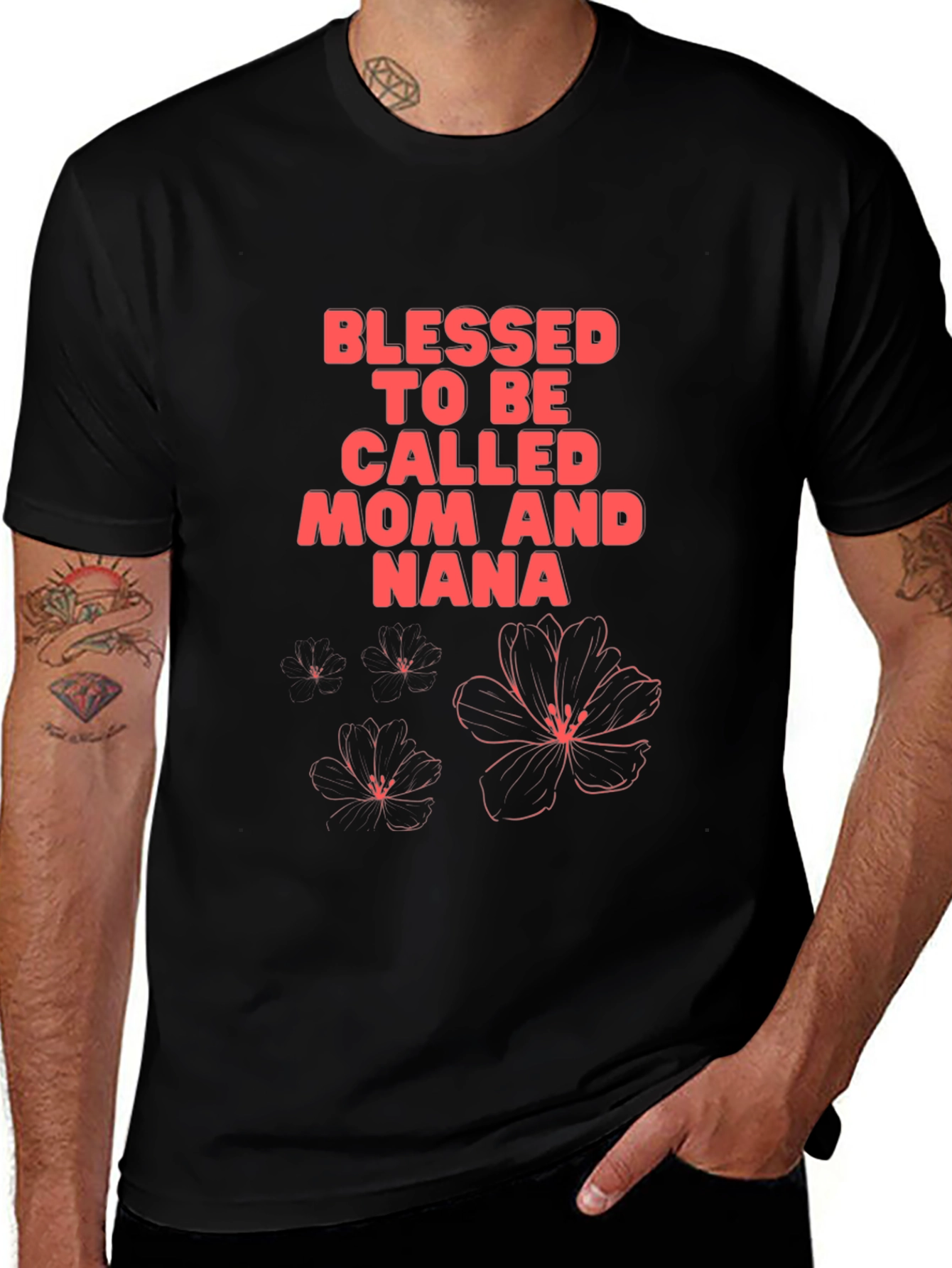 Blessed Mom and Nana Graphic T-Shirt