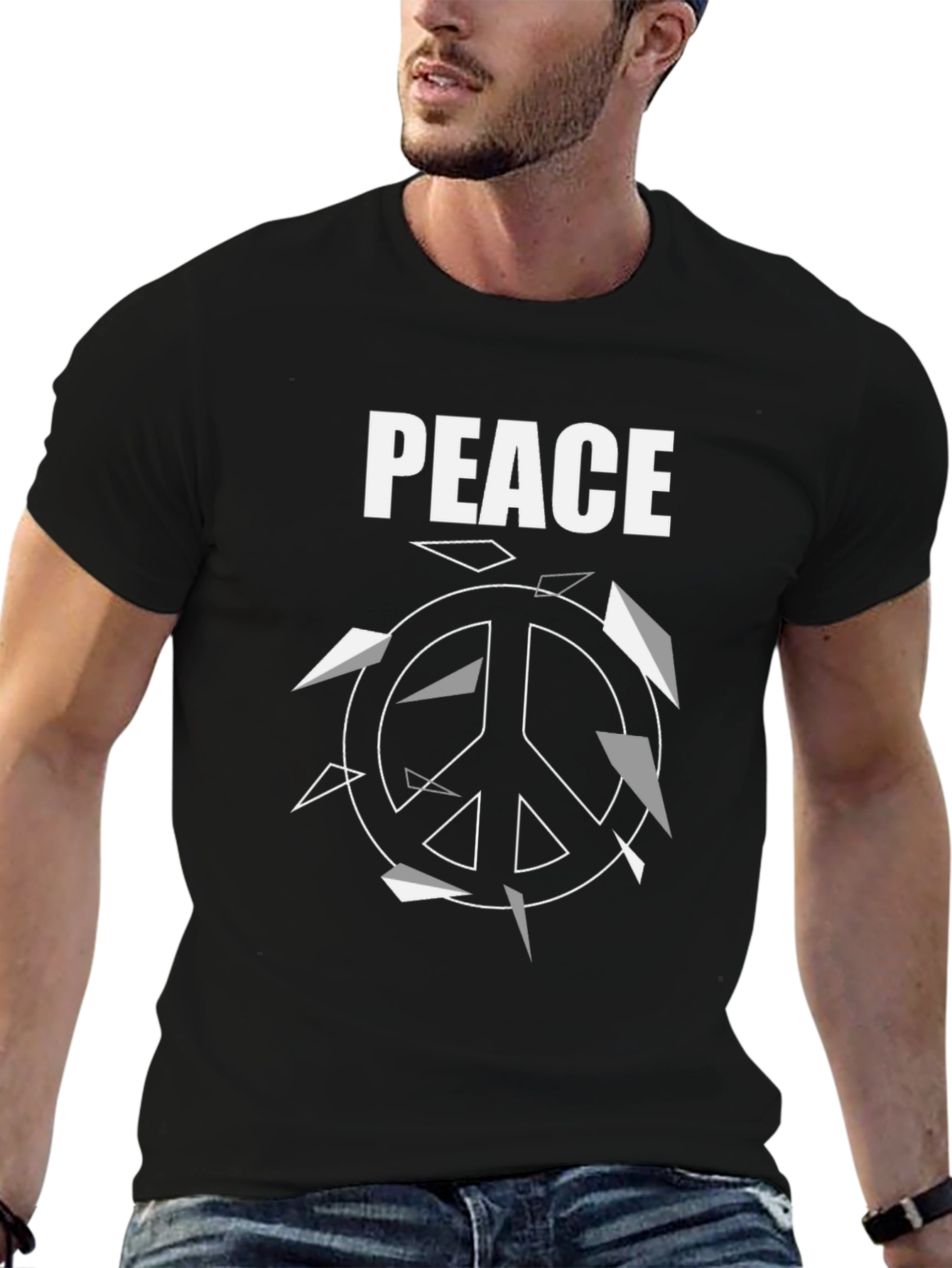 Broken Peace Sign Graphic Tee