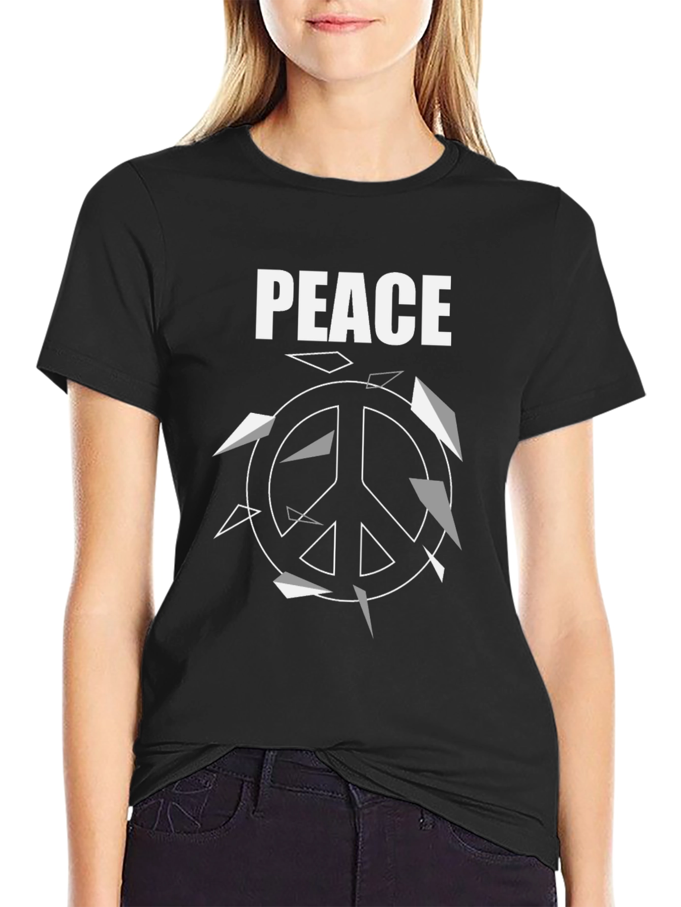 Broken Peace Sign Graphic Tee