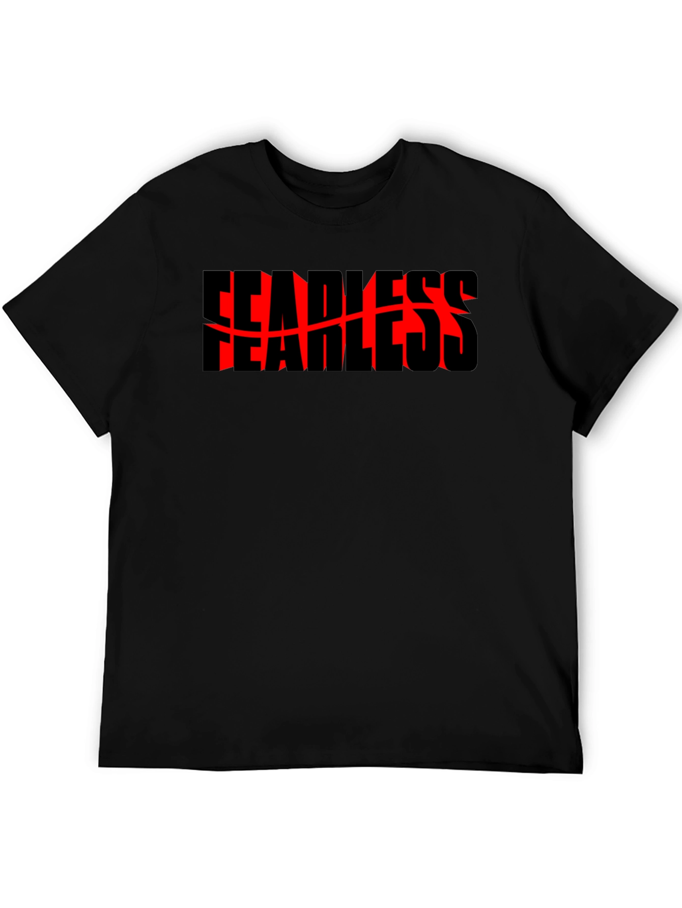 Fearless Graphic Tee - Bold Black Shirt