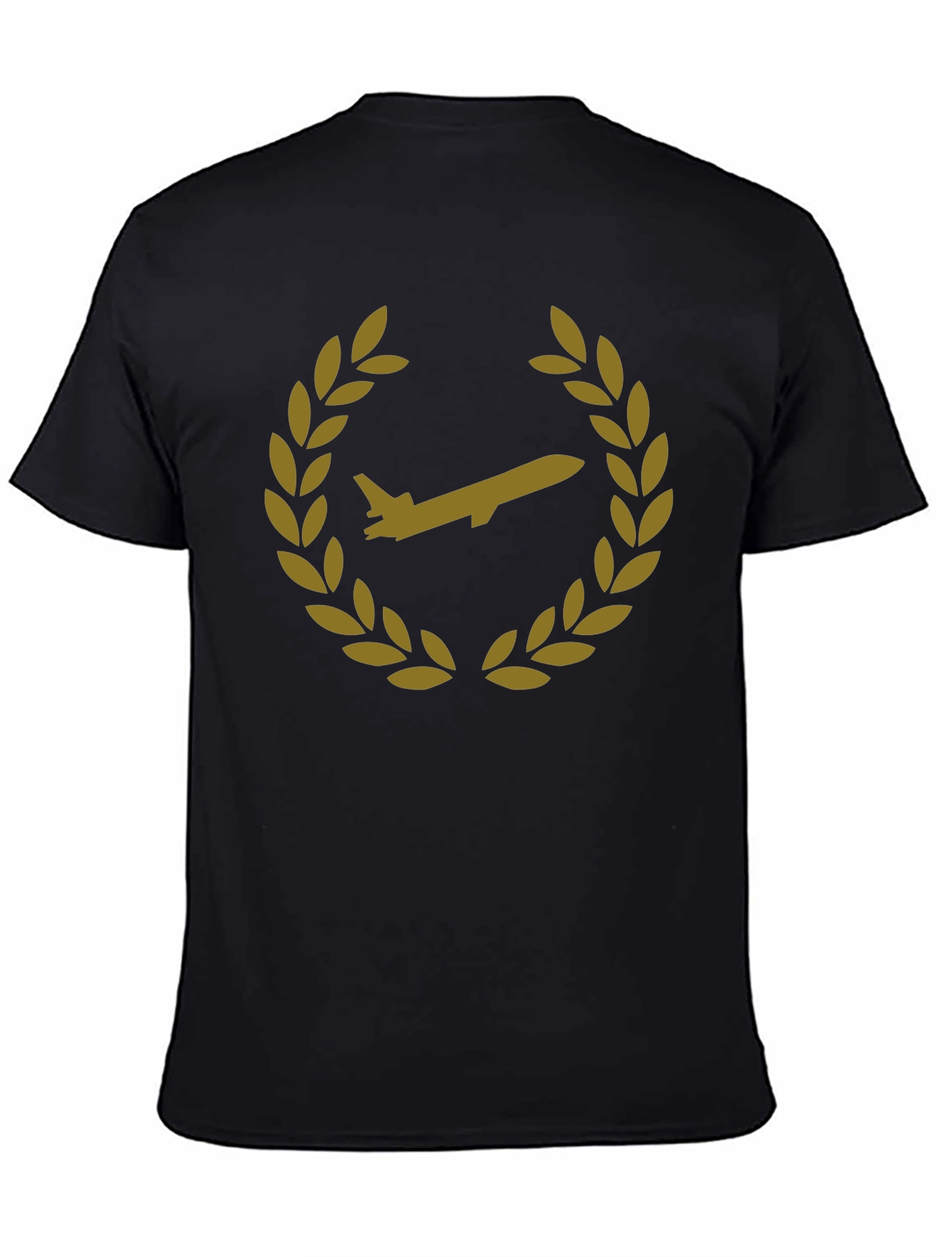 Emblem T-Shirt: Jet Laurel Wreath Design